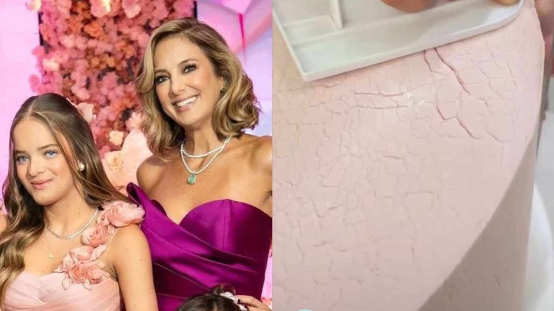 Ticiane Pinheiro opina sobre rachaduras no bolo de Rafaella Justus: ‘Amei’