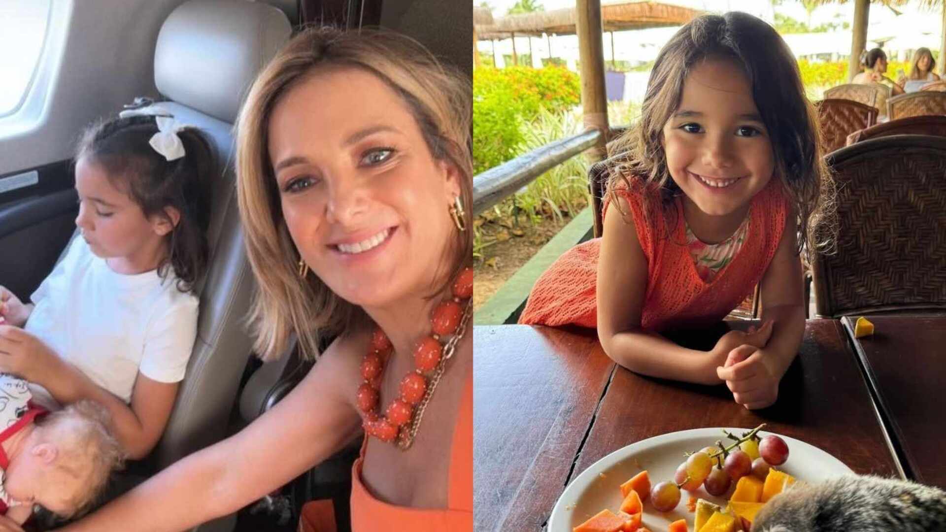 Ticiane Pinheiro encanta com momentos de viagem à Bahia com a filha caçula