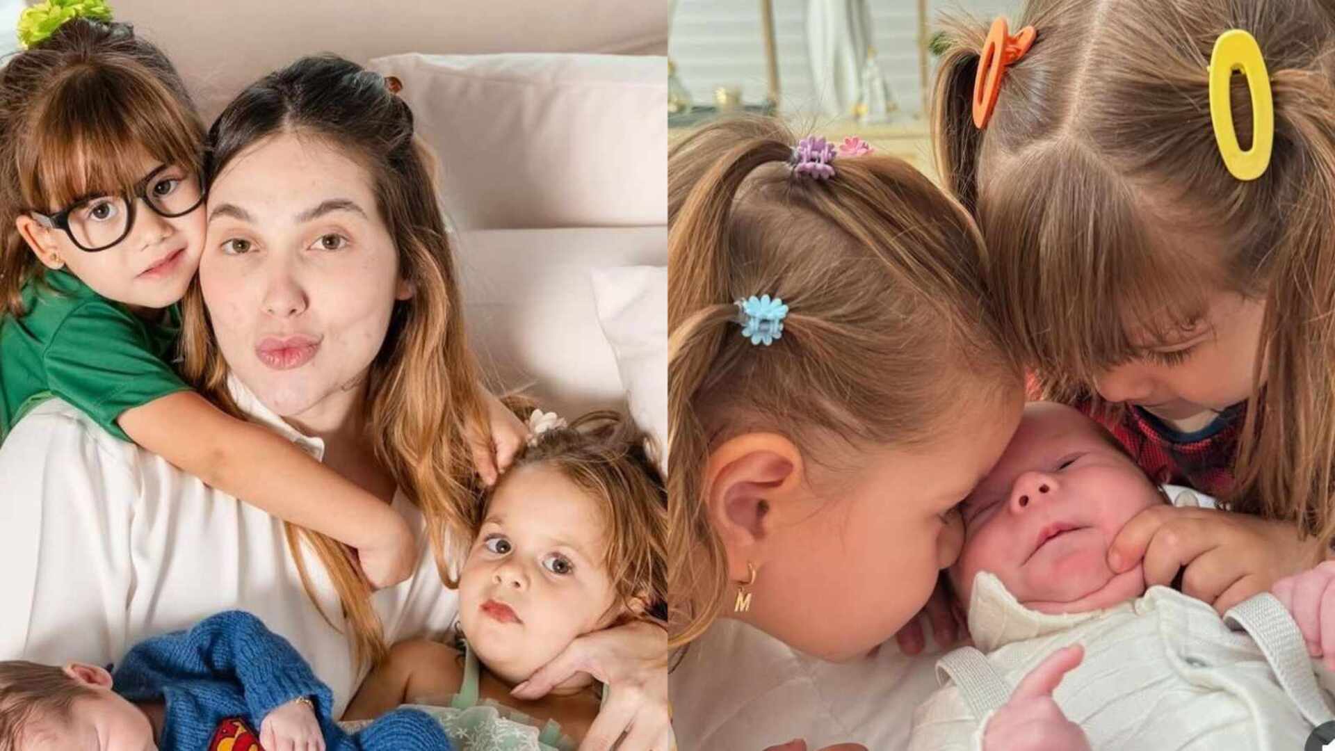 Virginia encanta ao mostrar comportamento das filhas com o irmão: ‘Muito’