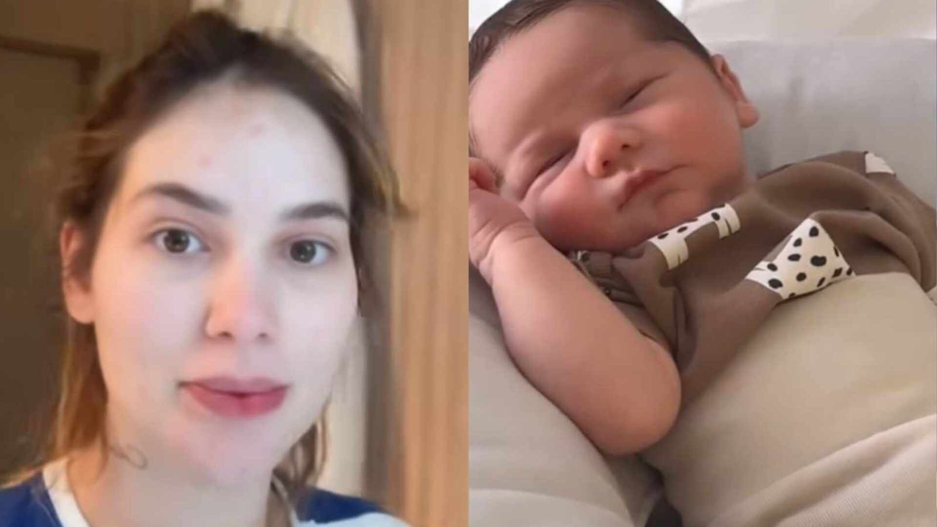 Virginia Fonseca nota característica no filho recém-nascido
