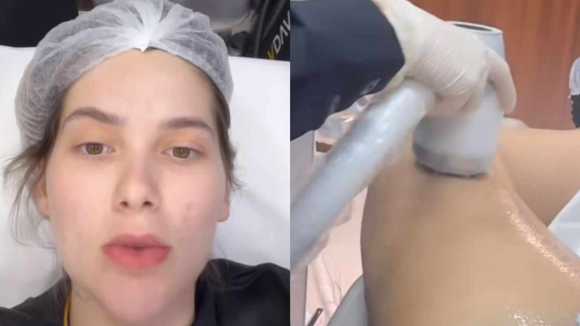 Virginia Fonseca faz tratamentos nas pernas até a cabeça: ‘Flacidez’