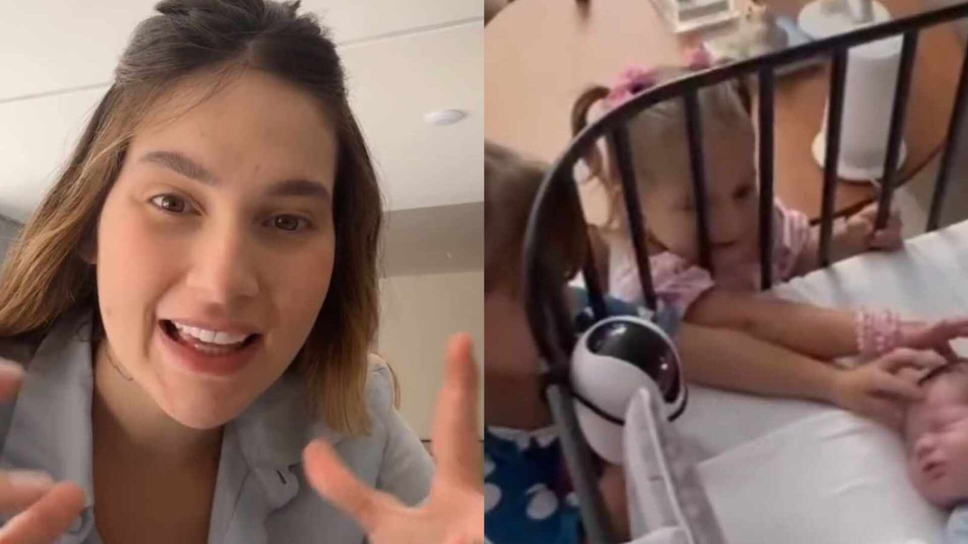 Virginia mostra postura das filhas com o irmão: ‘O dia todo’