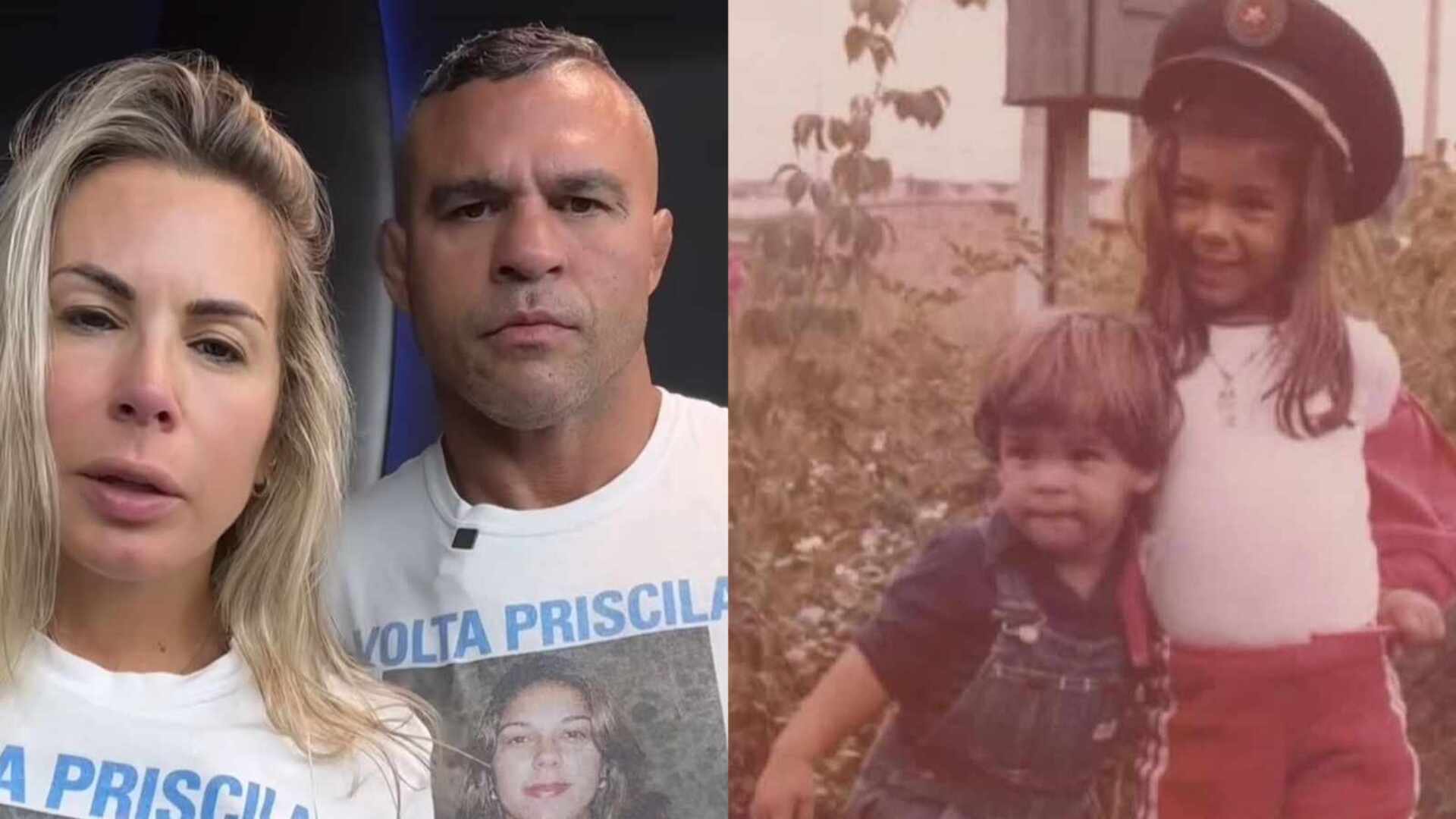 Vitor Belfort emociona com fotos da irmã Priscila Belfort: ‘Saudade’