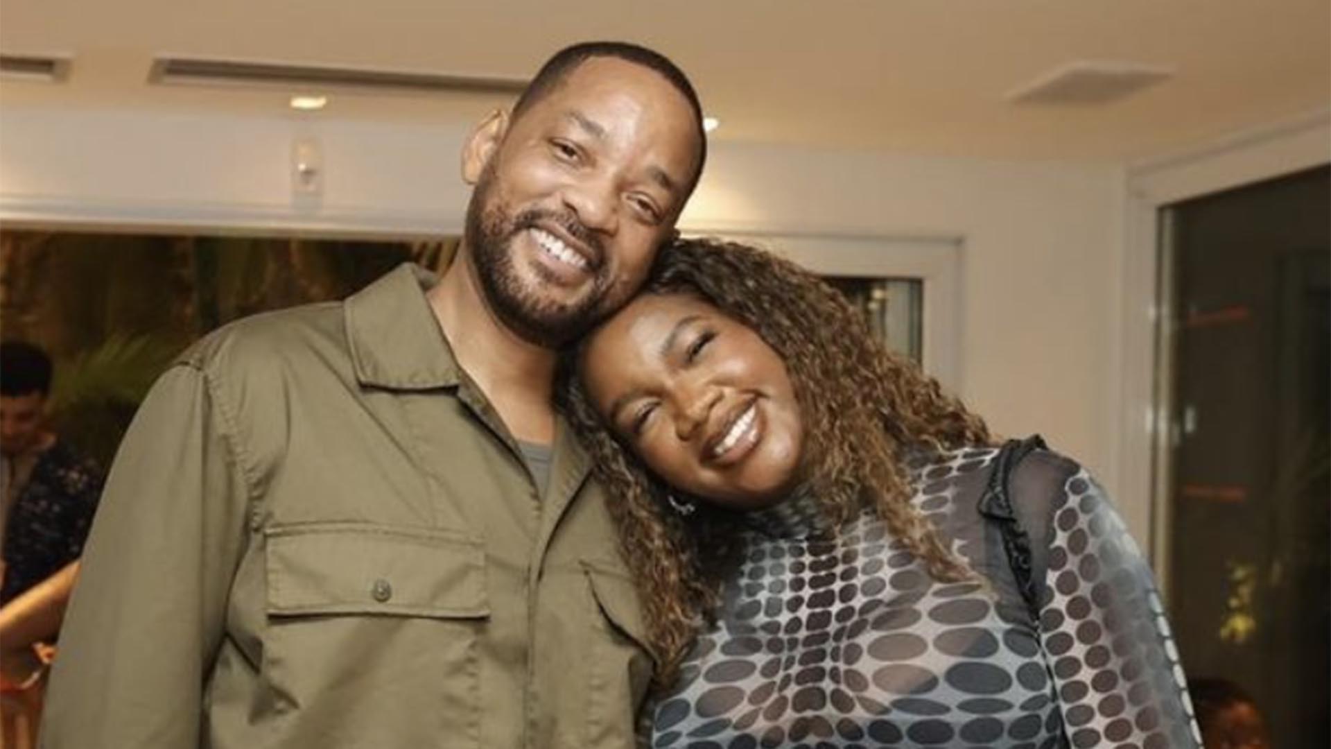 Grávida, Iza celebra encontro com o ator Will Smith