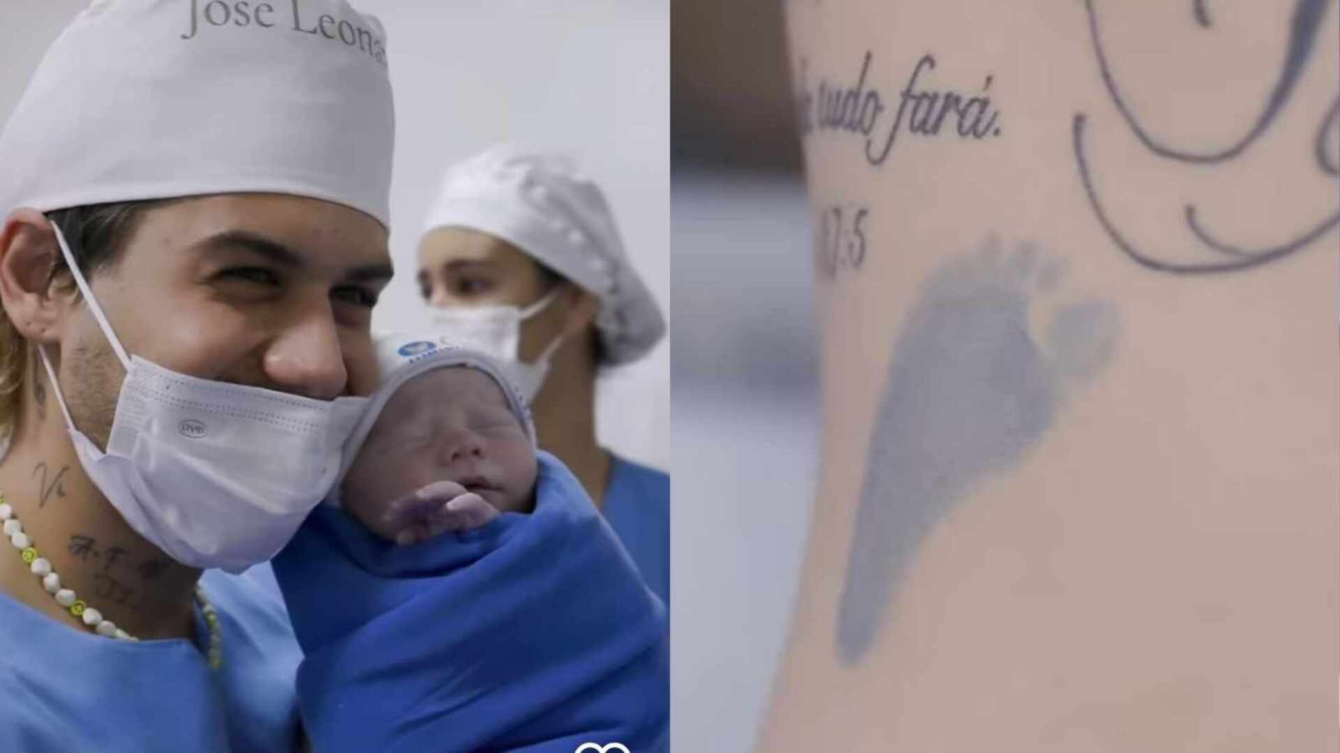 Zé Felipe faz homenagem para José Leonardo logo após o nascimento