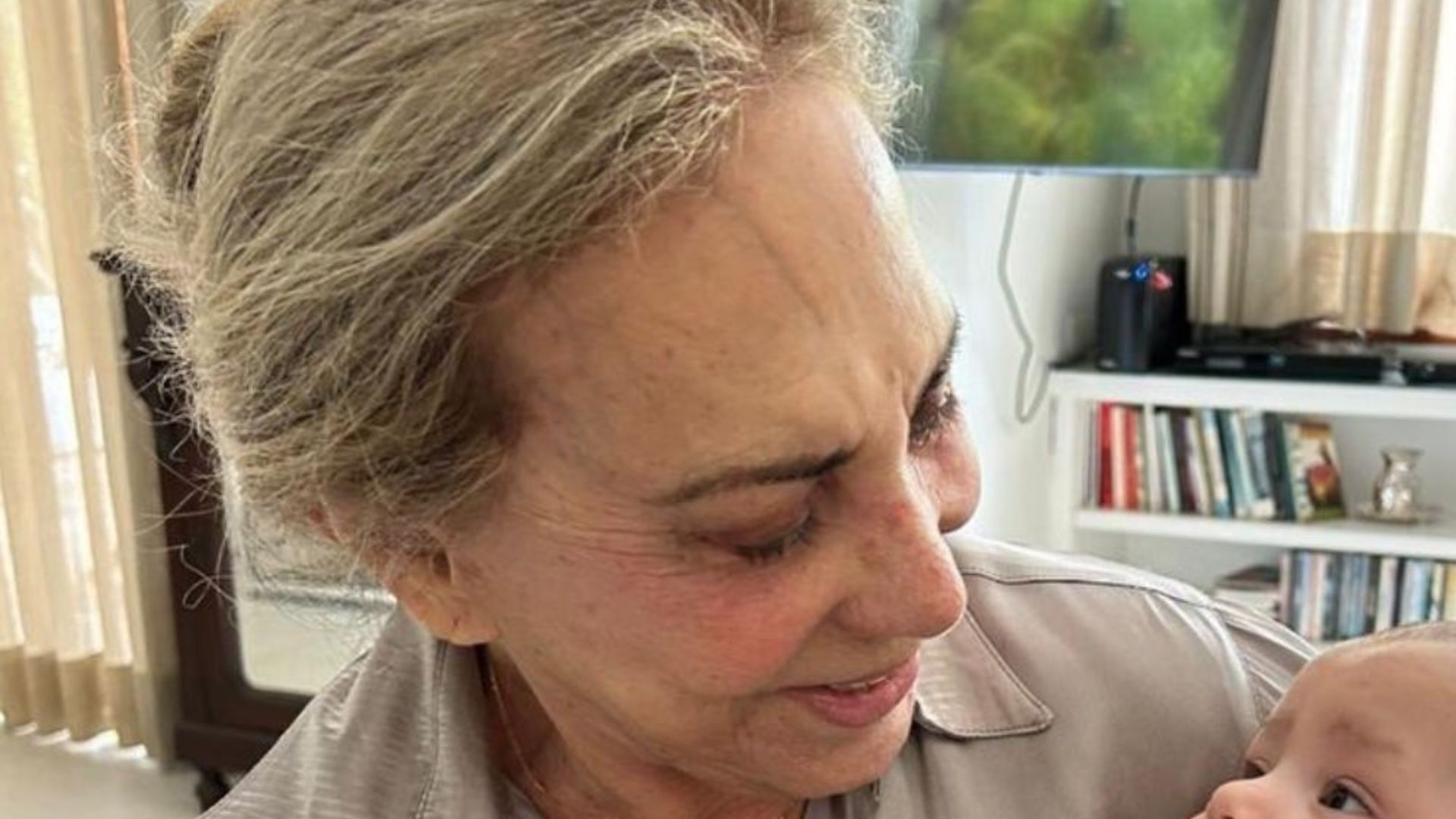 Arlete Salles faz rara aparição com o bisneto e encanta os internautas
