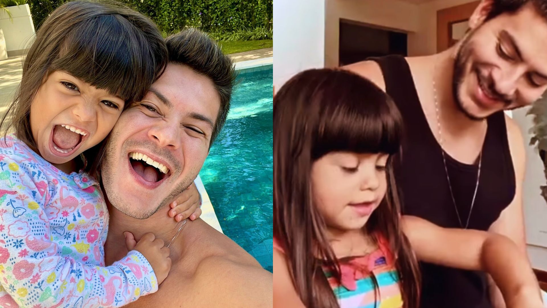 Arthur Aguiar resgata momentos especiais em aniversário de 6 anos da filha