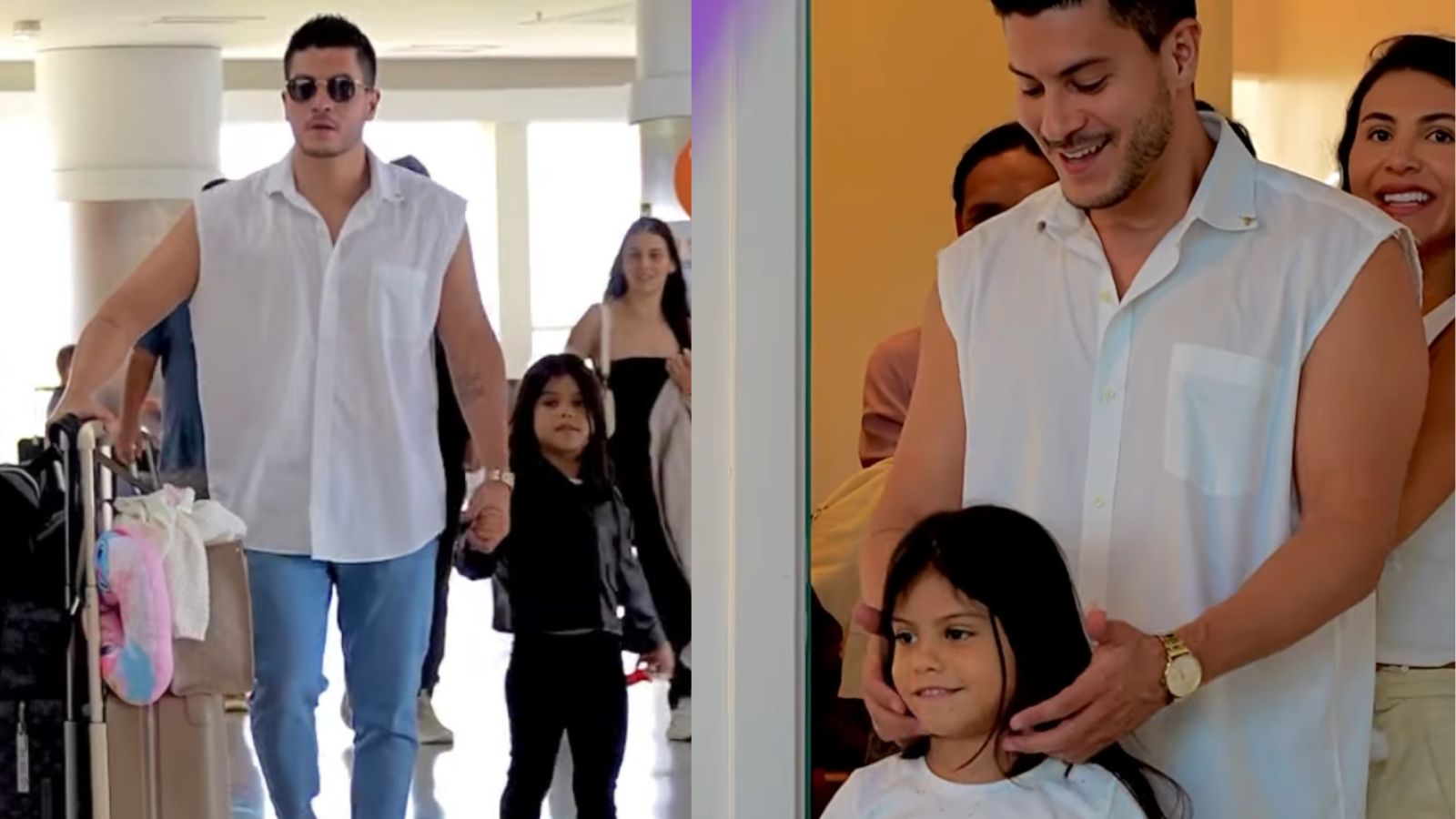 Arthur Aguiar viaja para celebrar aniversário da filha em resort após polêmicas