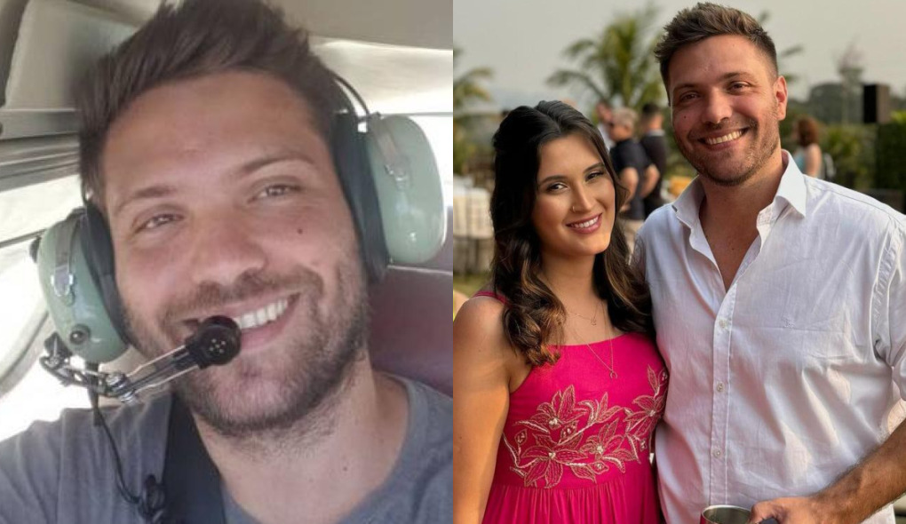 Genro de Fátima Bernardes é piloto de avião e não esconde ser um rapaz romântico