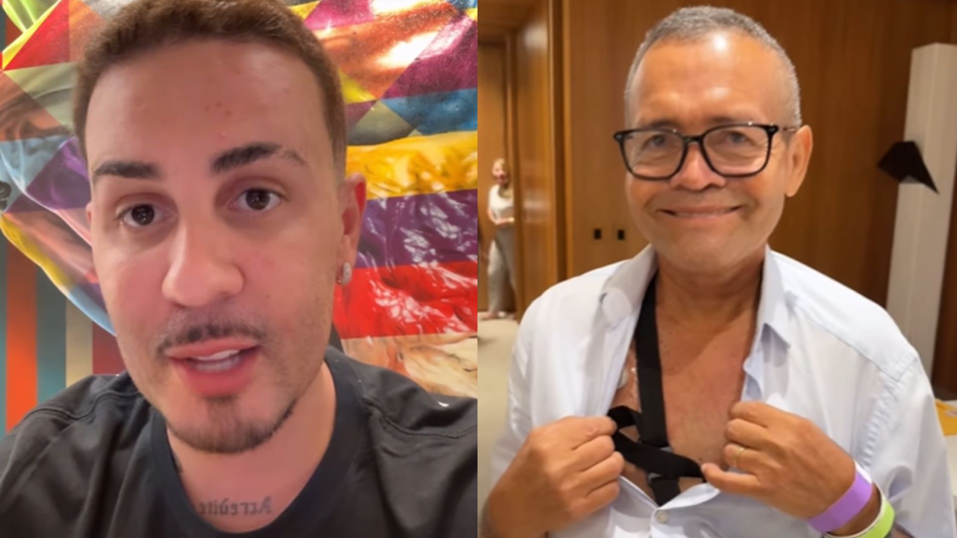 Carlinhos Maia celebra melhora do pai em meio ao tratamento contra o câncer