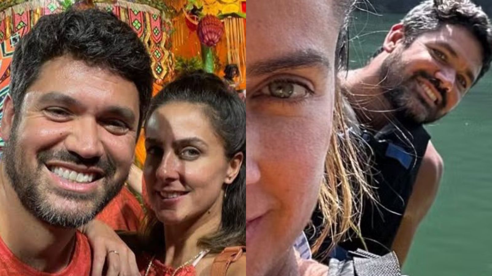 Carol Barcellos e Marcelo Courrege dividem cliques raros após polêmicas