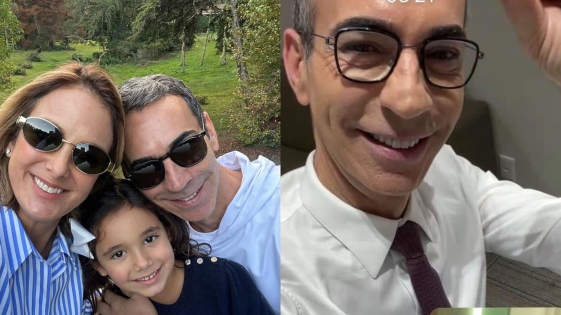 Cesar Tralli recebe recado da filha antes de debate na Globo: ‘Boa sorte’