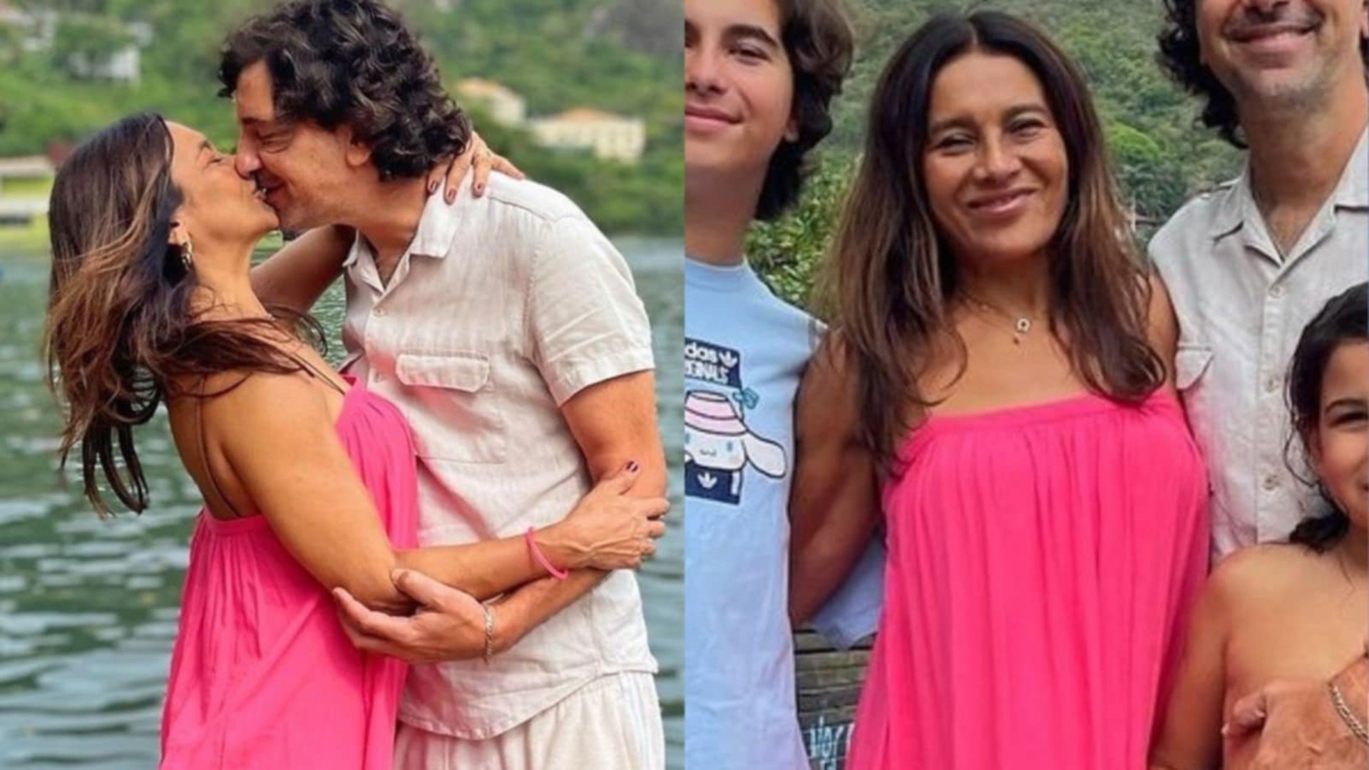 Dira Paes celebra 19 anos de casamento e mostra os filhos: ‘Família’