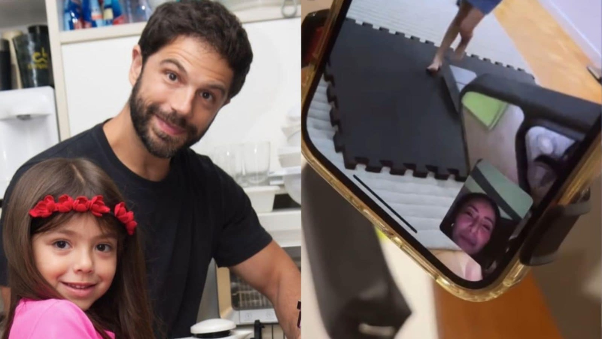 Duda Nagle faz ligação para Sabrina Sato ver Zoe e Nicolas Prattes participa