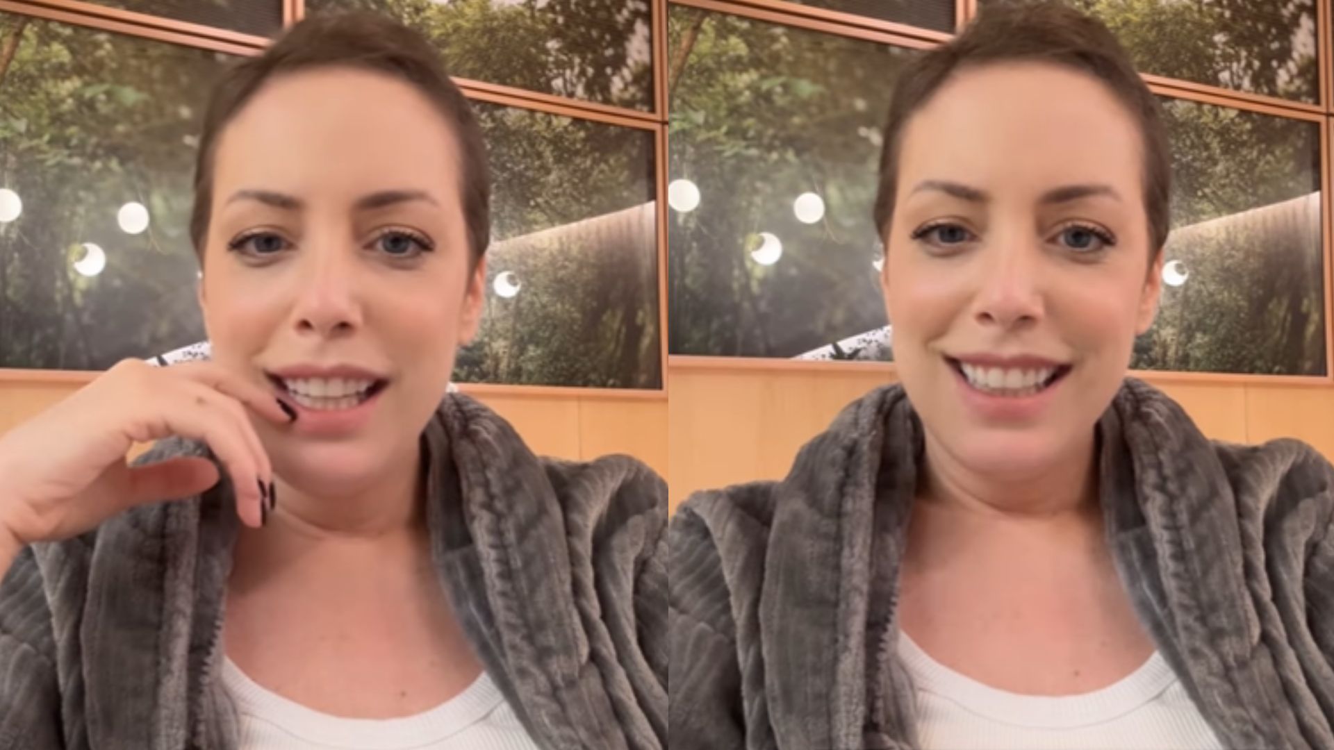 Fabiana Justus relata mudanças no cabelo após tratamento contra o câncer