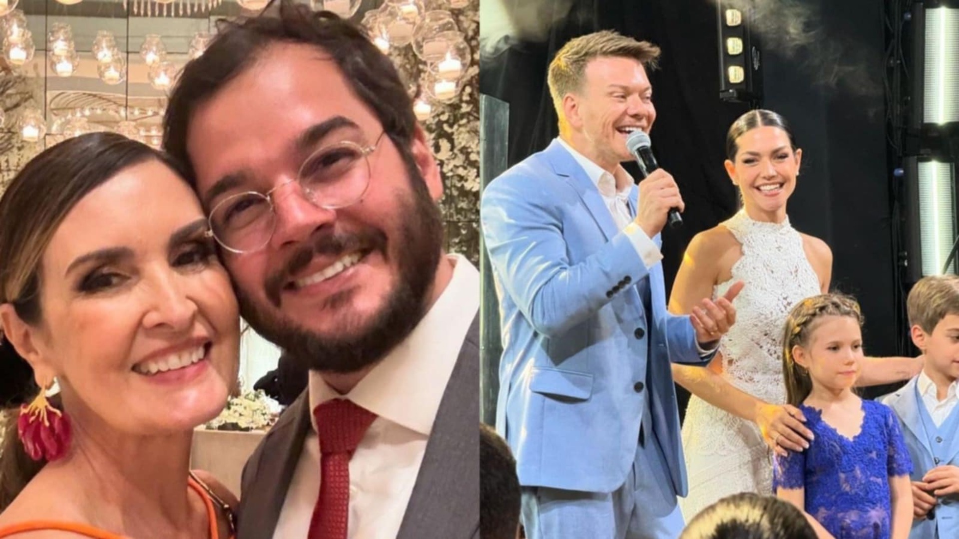 Fátima Bernardes mostra fotos da renovação de votos de Thais Fersoza e Michel Teló