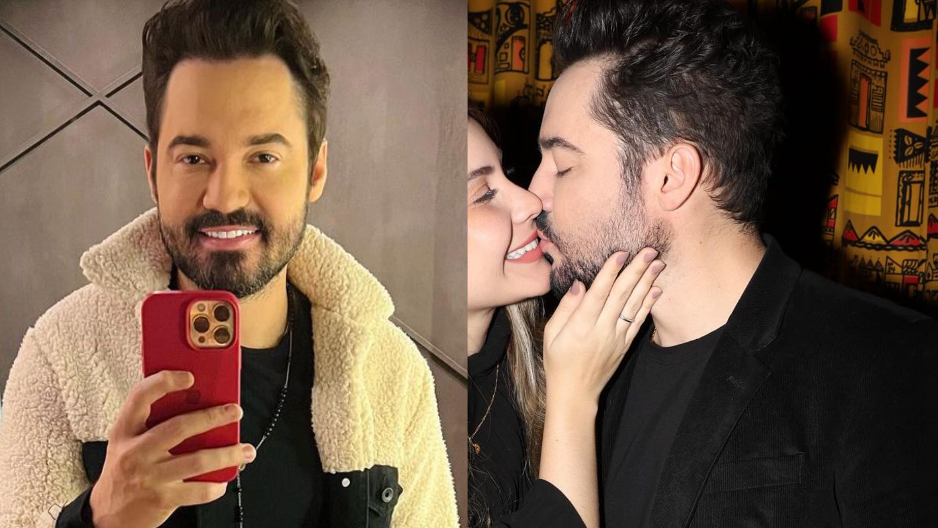Fernando Zor posa em clima de romance com a nova namorada: ‘Amor’