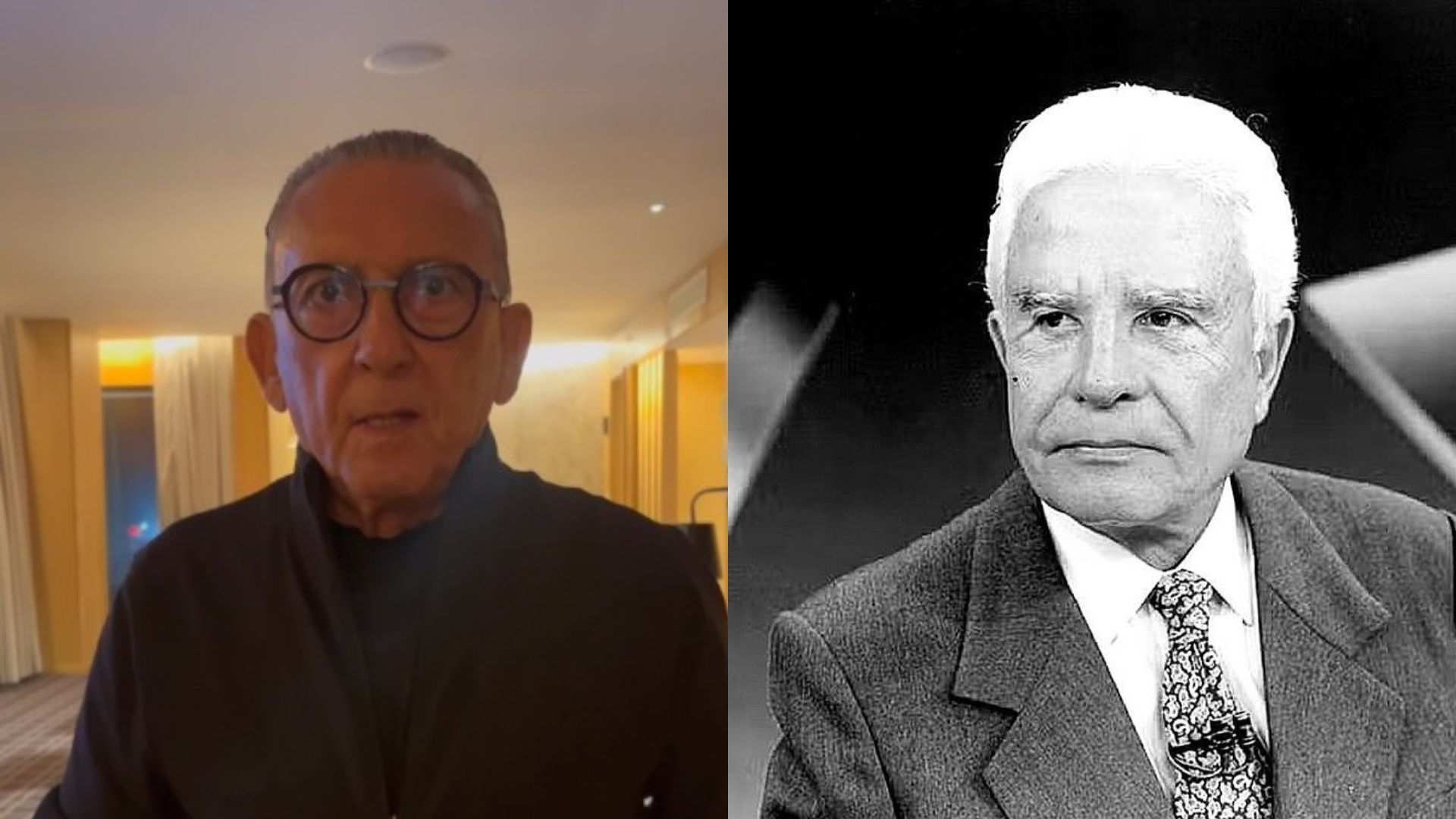 Galvão Bueno lamenta morte de Cid Moreira: ‘Mestre e exemplo’