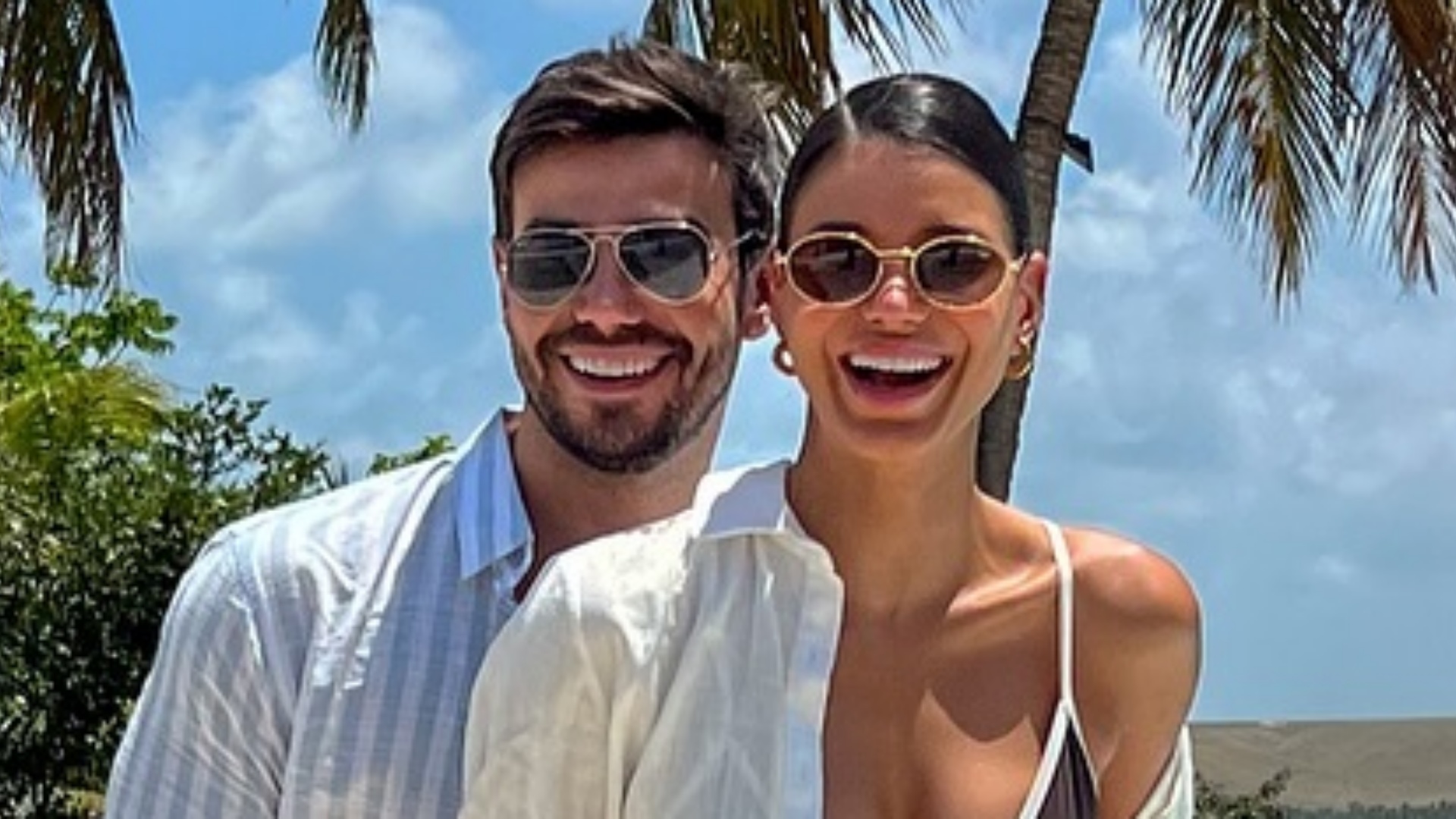 Mariano e Jakelyne Oliveira esbanjam beleza durante viagem: ‘Perfeitos’