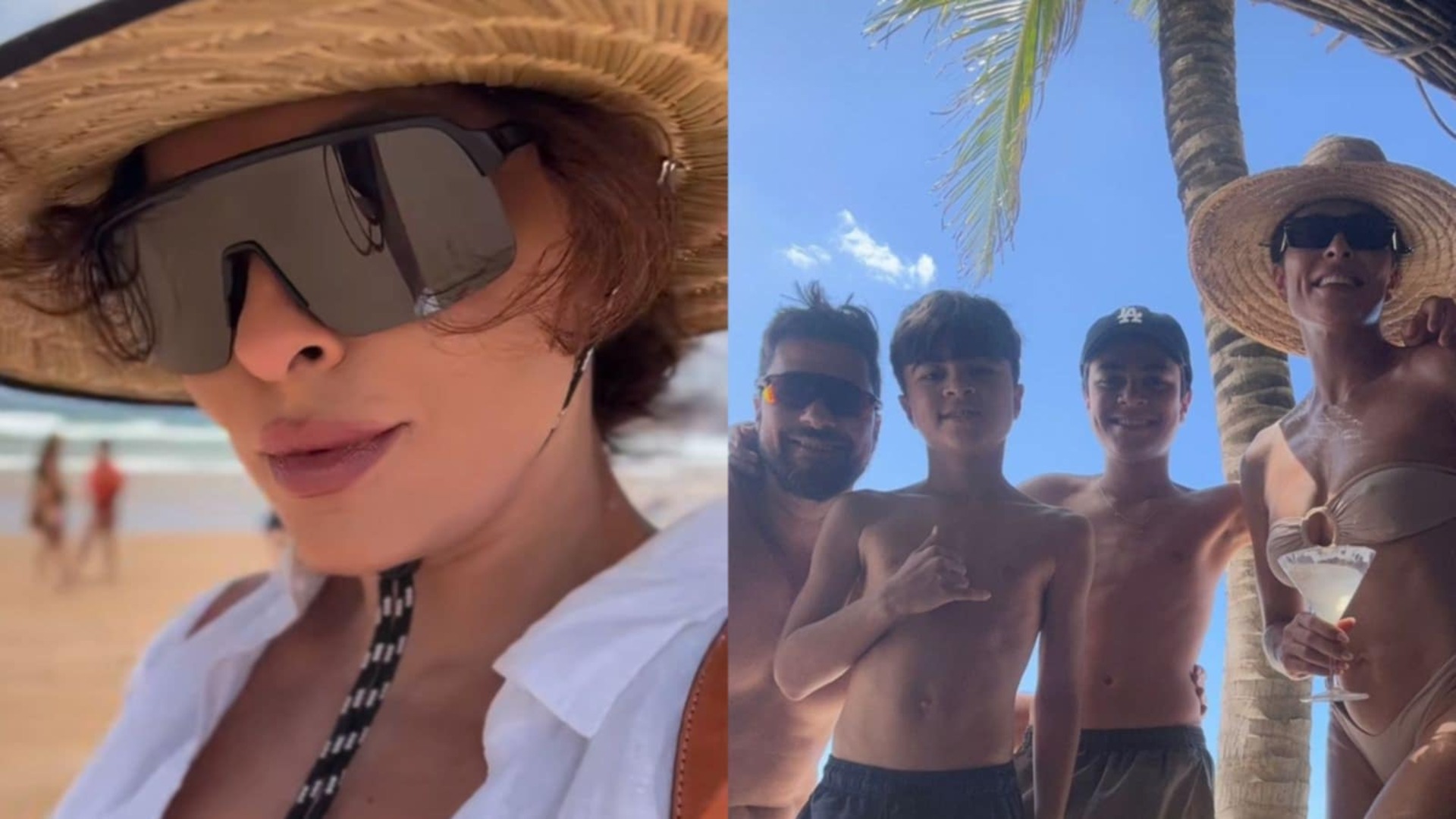 Juliana Paes mostra fotos raras com sua família na praia; confira