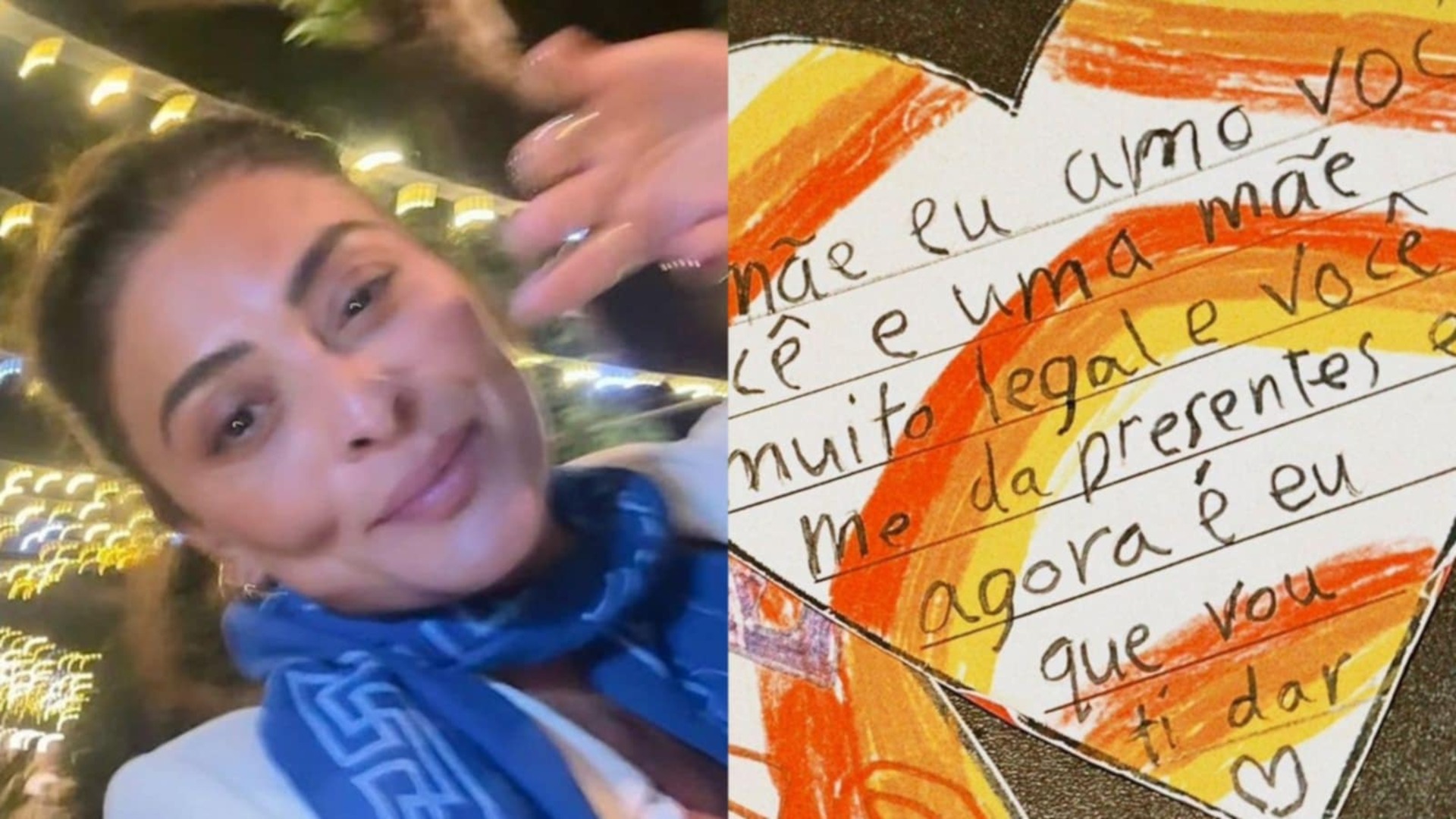 Juliana Paes se emociona com bilhete do filho: ‘Vontade de chorar’