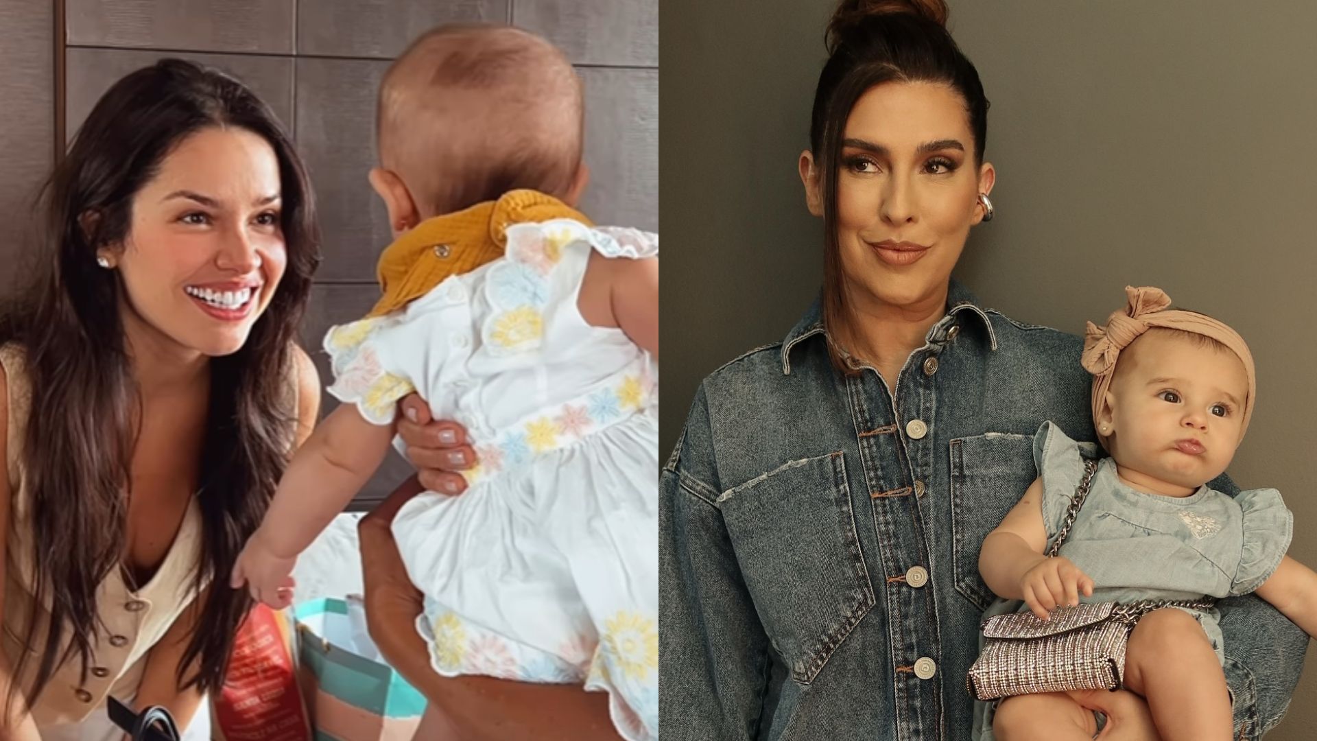 Juliette se derrete em visita à filha de Fernanda Paes Leme: ‘Como é linda’