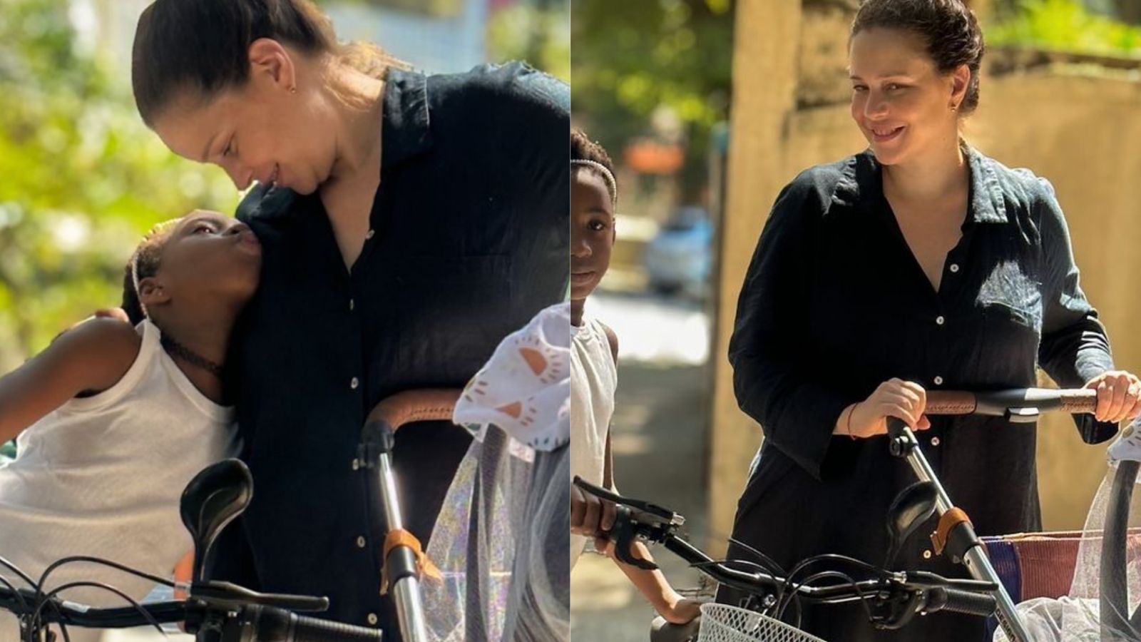 Leandra Leal encanta ao posar com os dois filhos em passeio: ‘Nova vida’