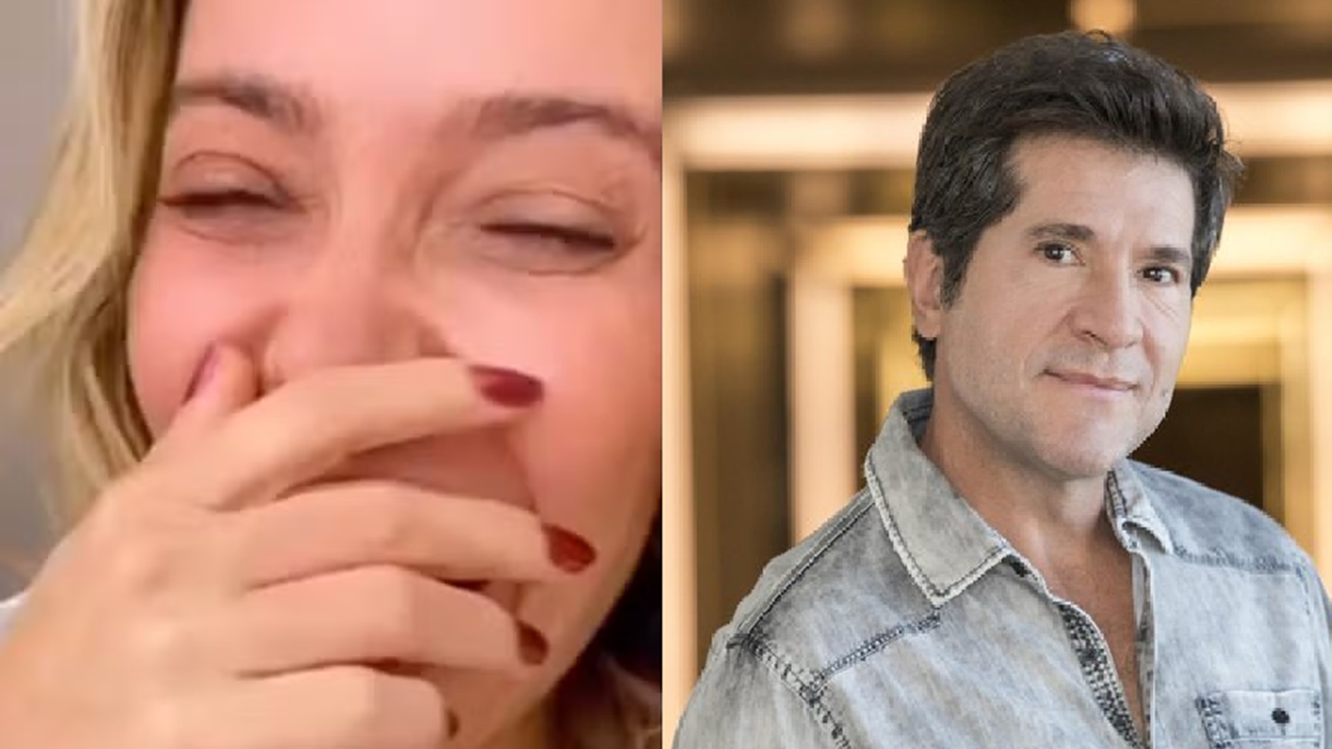 Luiza Possi manda áudio errado para Daniel e mostra reação dele: ‘Entupiu’