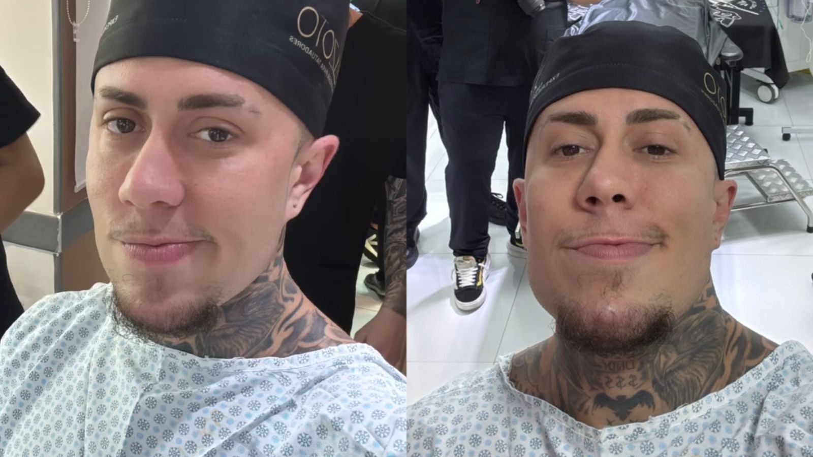 MC Daniel toma anestesia geral para fazer tatuagem gigante nas costas