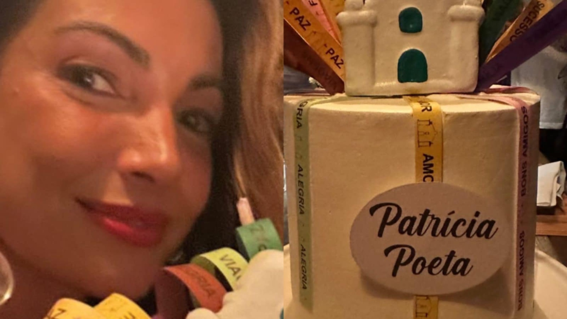 Na Bahia, Patrícia Poeta ganha bolo especial em seu aniversário de 48 anos