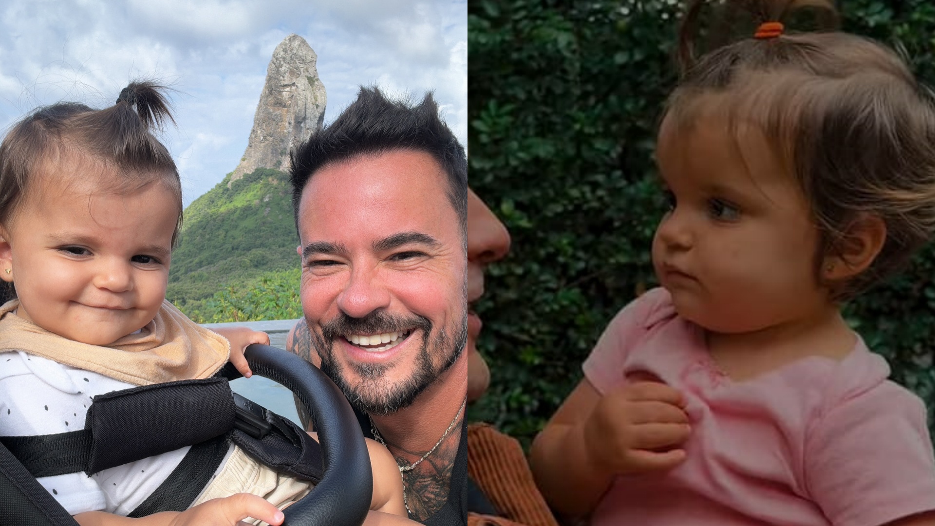 Paulinho Vilhena muda o visual e mostra reação da filha: ‘Em choque’