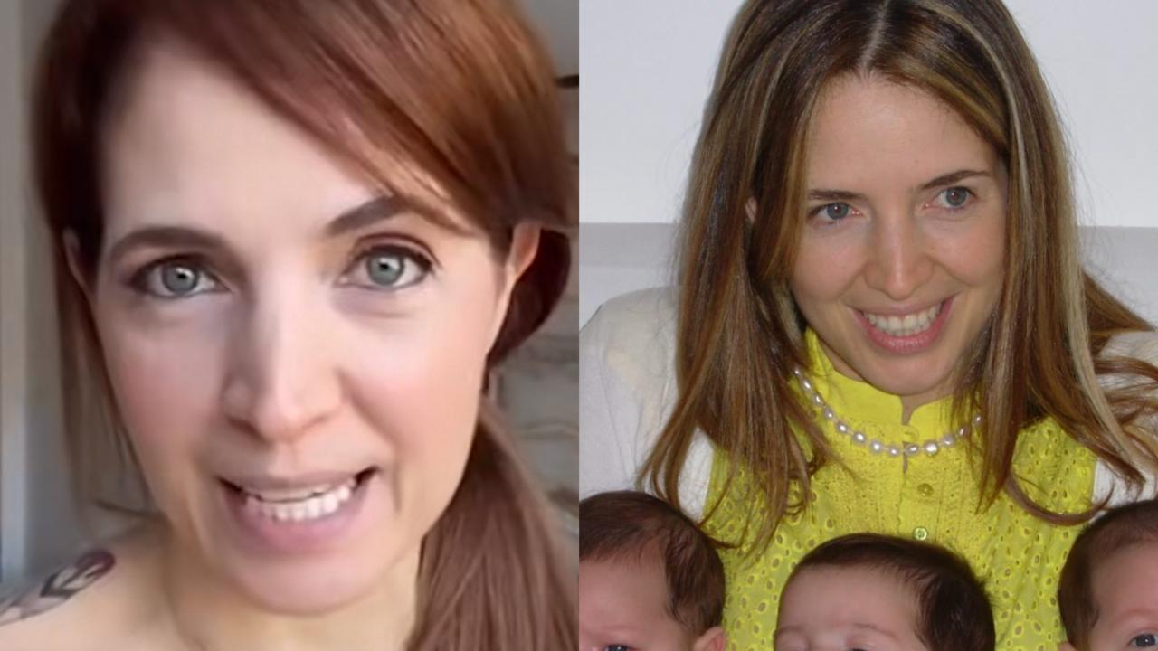 Poliana Abritta resgata foto com trigêmeos no colo e relembra luta para engravidar