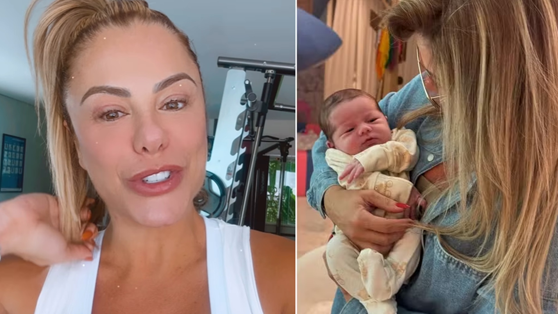 Poliana Rocha celebra o primeiro mês do neto caçula, José Leonardo