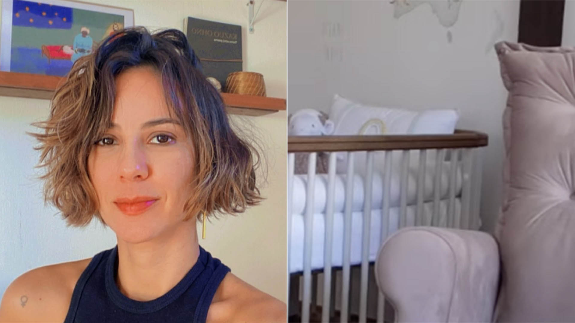 Grávida, Andreia Horta revela como é a decoração do quarto da filha
