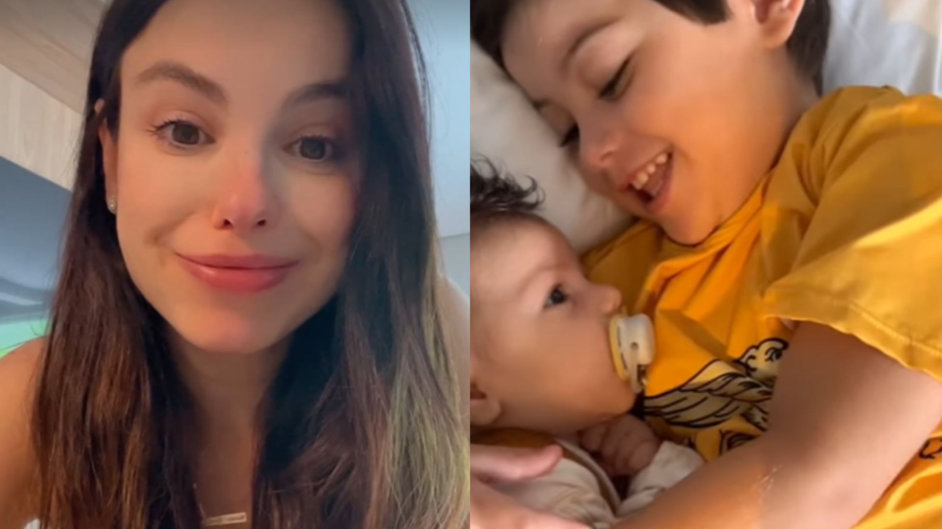 Sthefany Brito exibe momento encantador entre os filhos: ‘Minha vida toda’