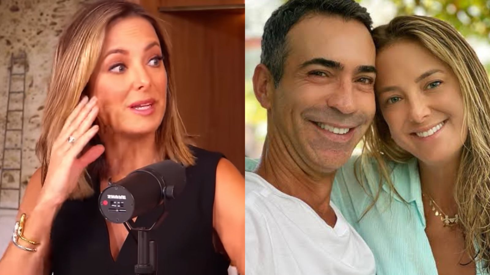Ticiane Pinheiro relembra drama antes de casar com César Tralli: ‘Fase muito difícil’