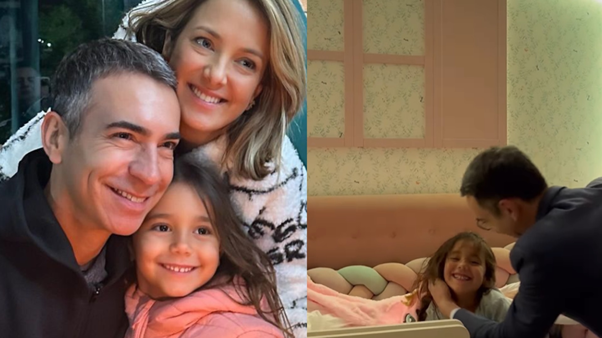 Ticiane Pinheiro se derrete com momento fofo entre Cesar Tralli e Manuella
