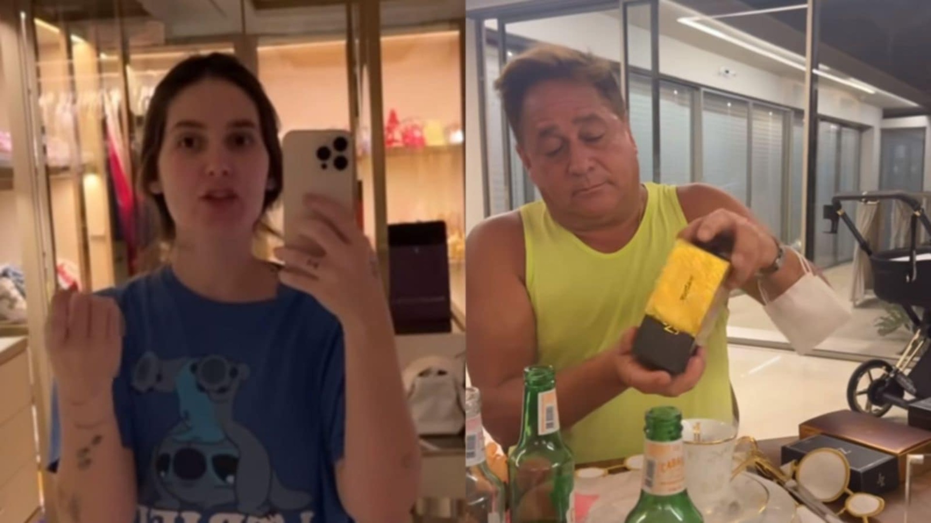 Virginia faz recepção em sua casa com presentes para os sogros: ‘Carinho’