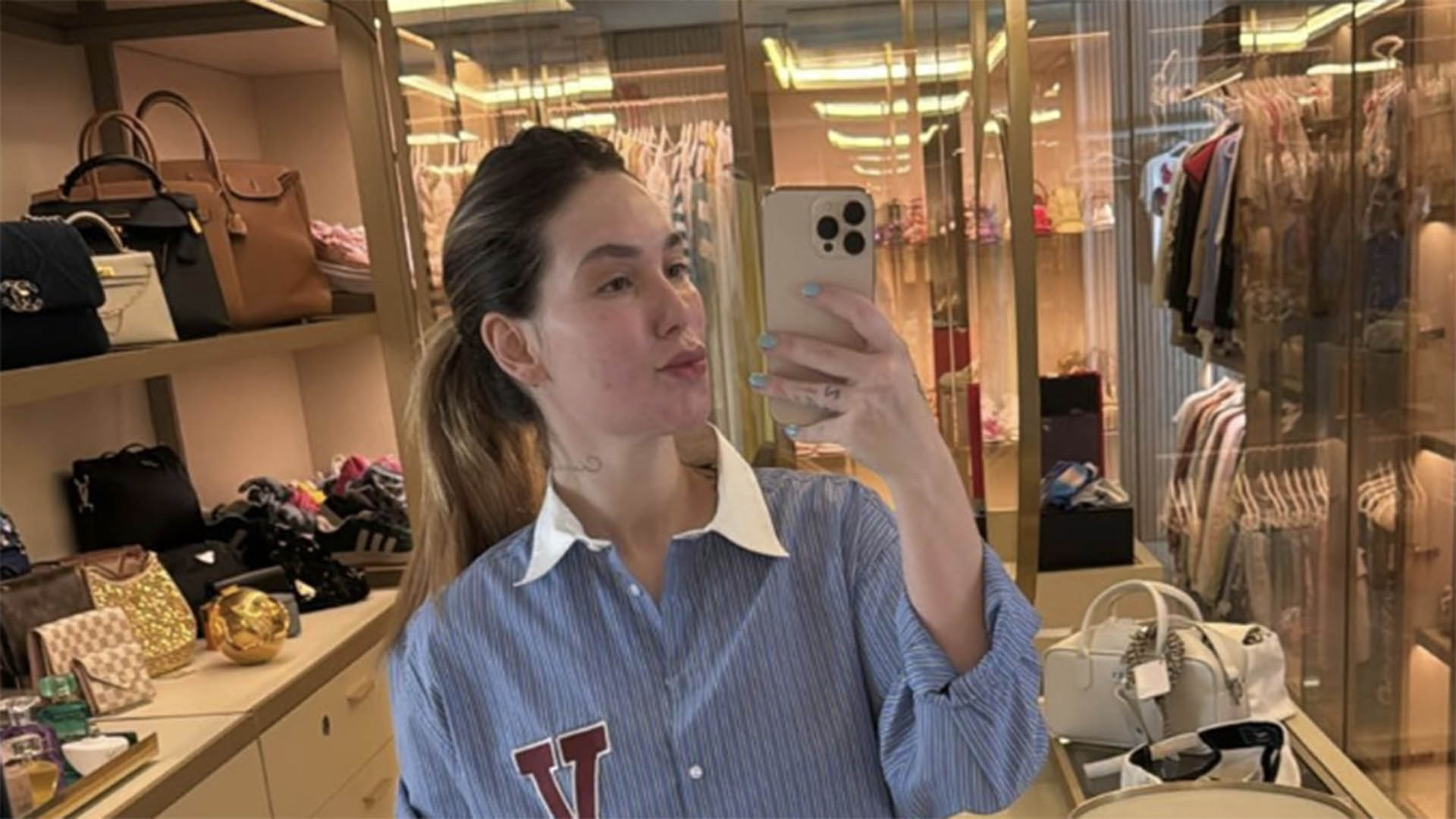 Virginia Fonseca dá ‘zoom’ para mostrar a cor dos olhos do filho recém-nascido