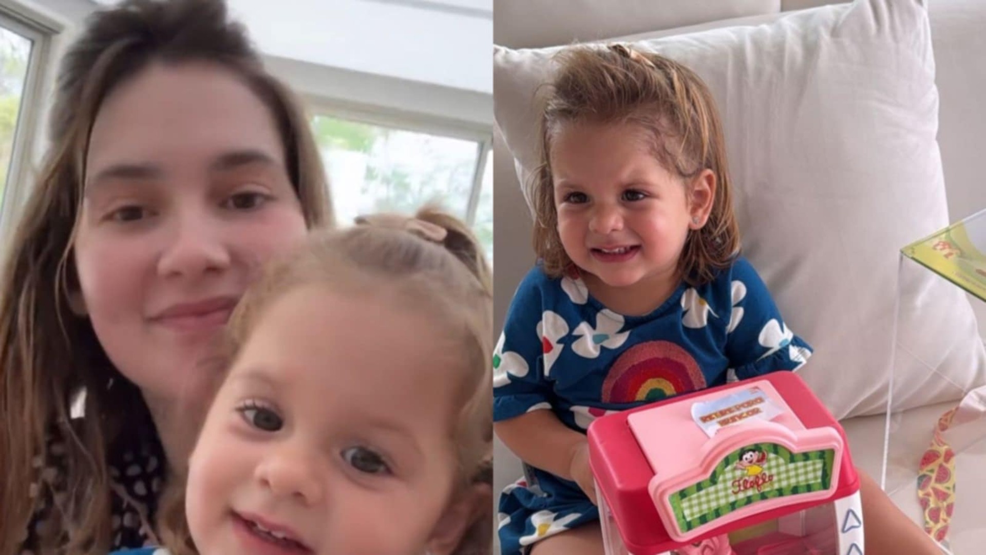 Virginia mostra que convite da festa da filha é um brinquedo; veja