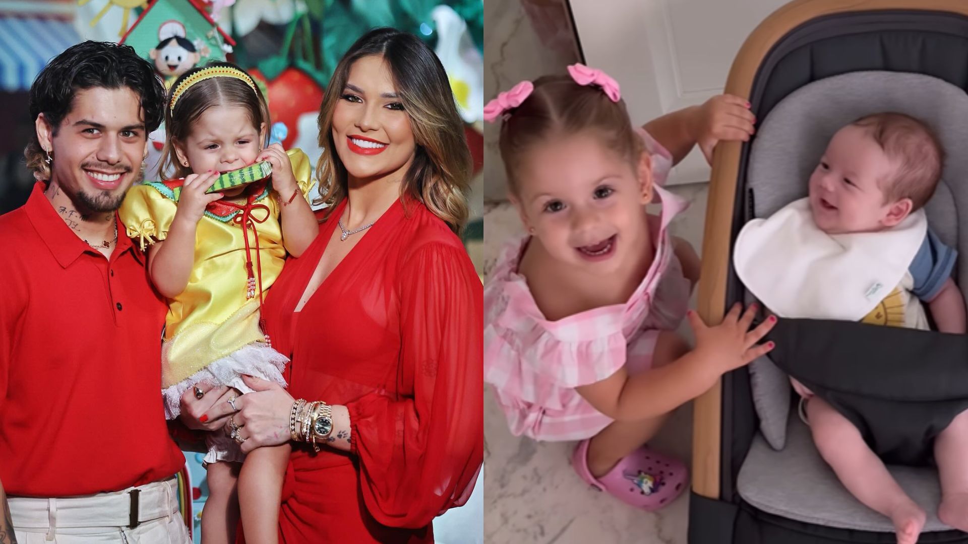 Zé Felipe mostra vídeo encantador de Maria Flor com José Leonardo