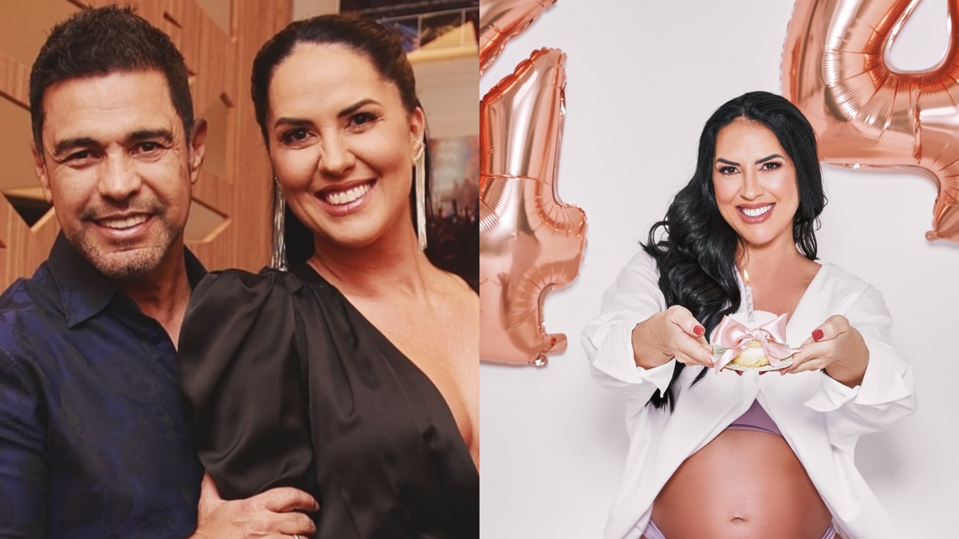 Zezé Di Camargo se declara no aniversário de Graciele Lacerda: “Minha vida”