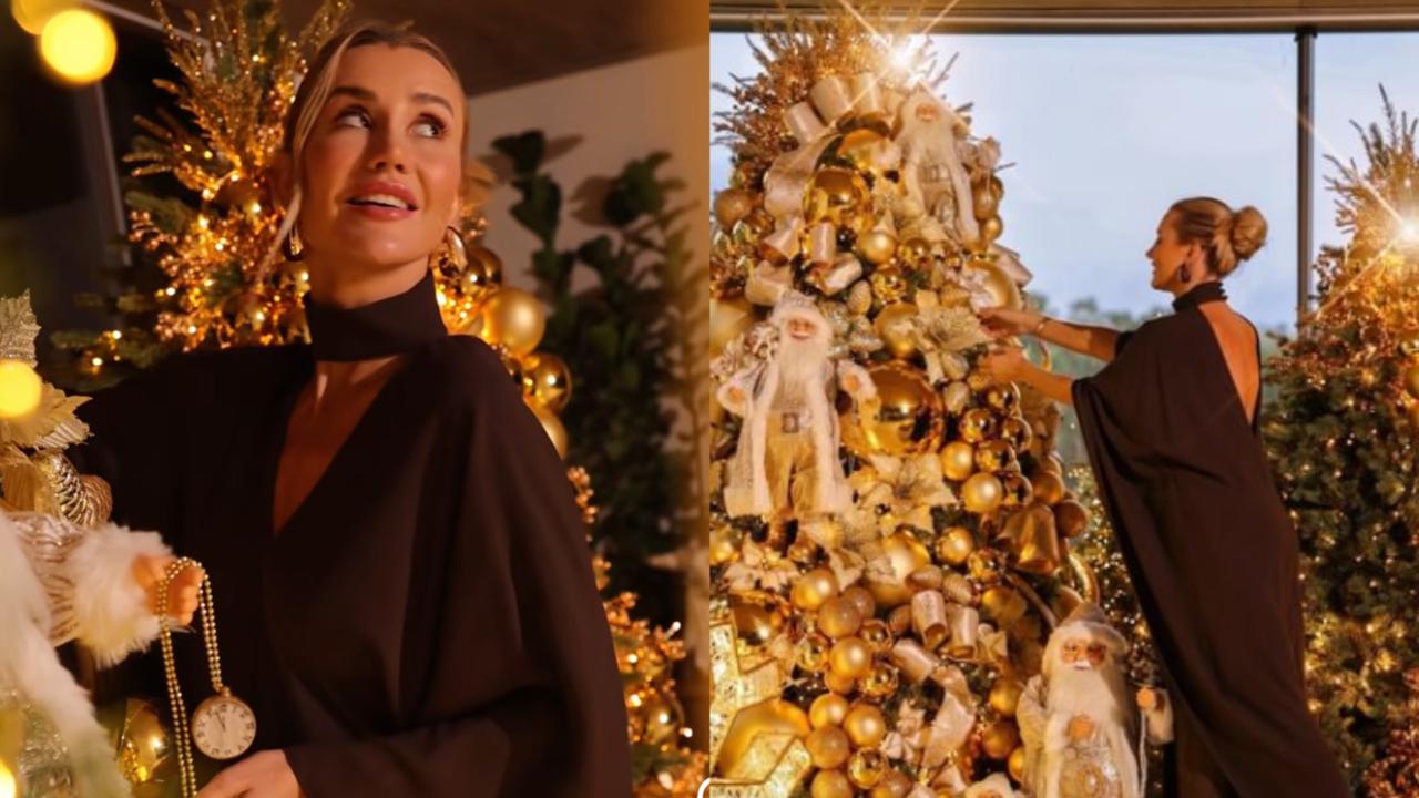 Ana Paula Siebert impressiona ao exibir decoração de Natal luxuosa na fazenda