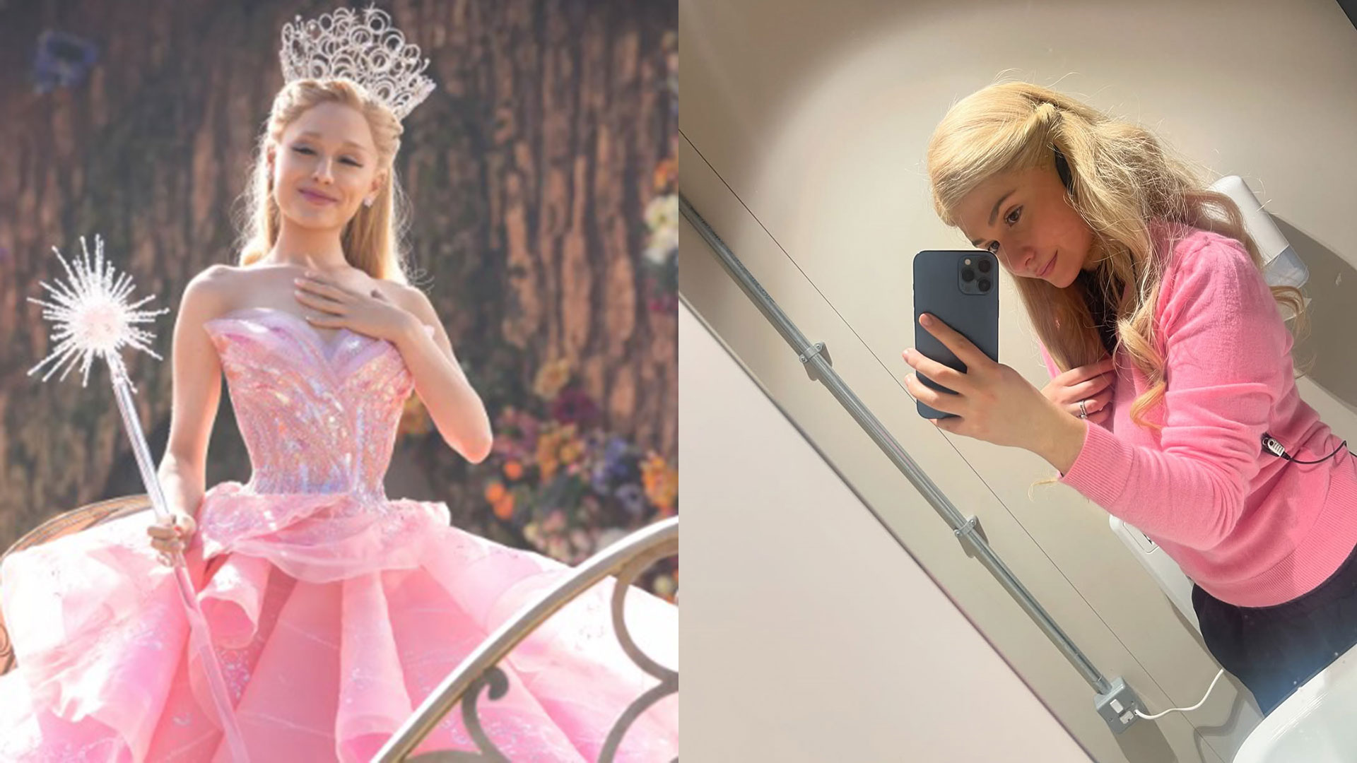 Brasileira dá detalhes de como foi ser dublê de Ariana Grande em Wicked