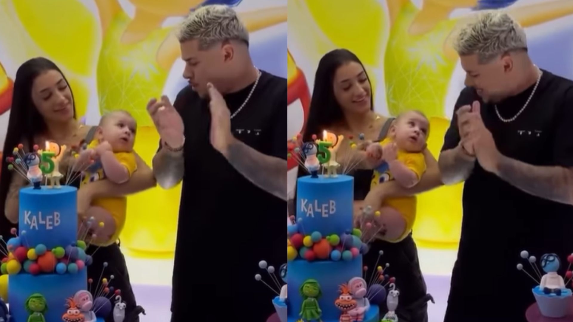 Bia Miranda e DJ Buarque comemoram 5 meses do filho com festinha temática