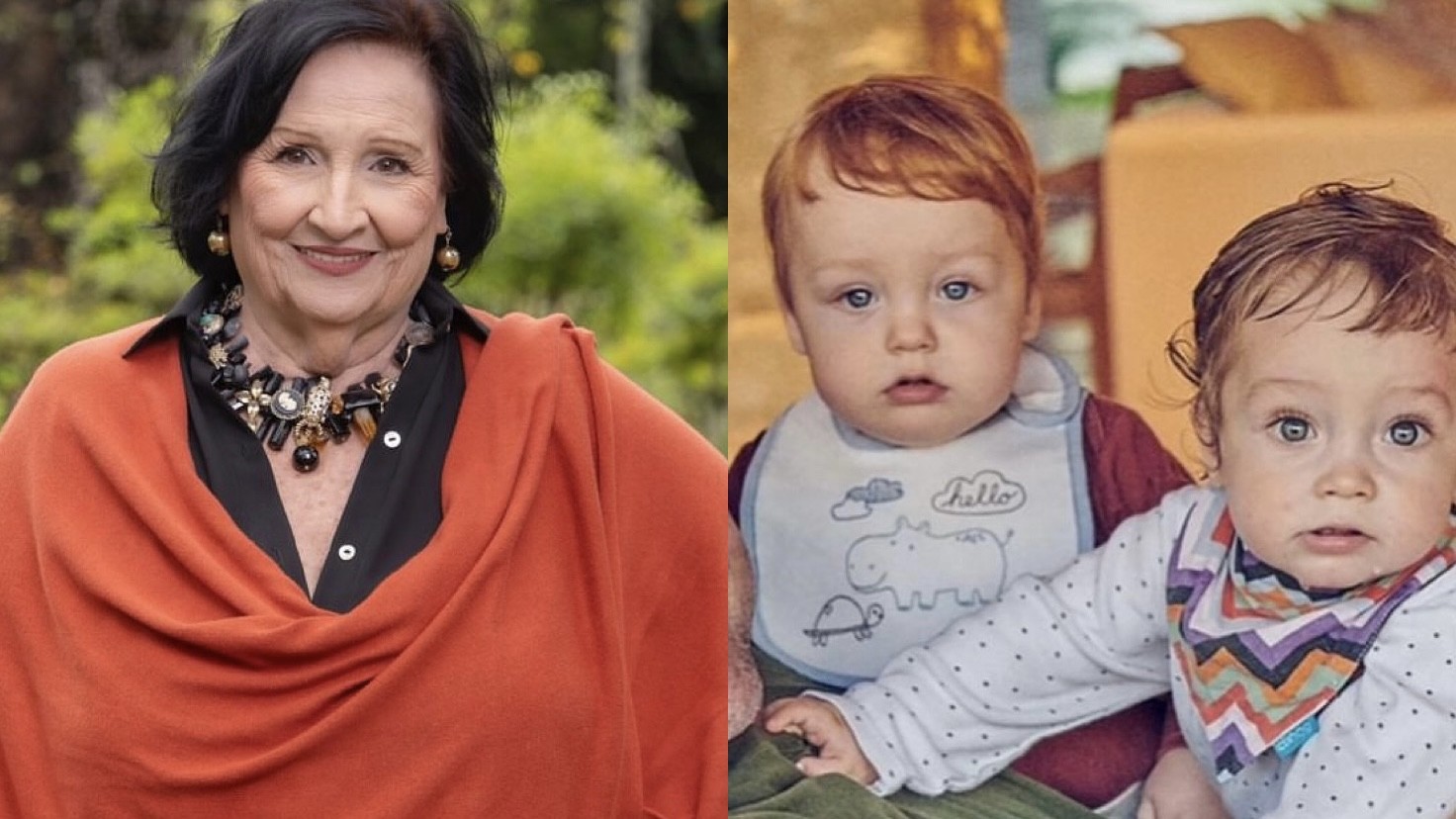 Dona Déa Lúcia conta curiosidades sobre os netos, Romeu e Gael, filhos de Paulo Gustavo
