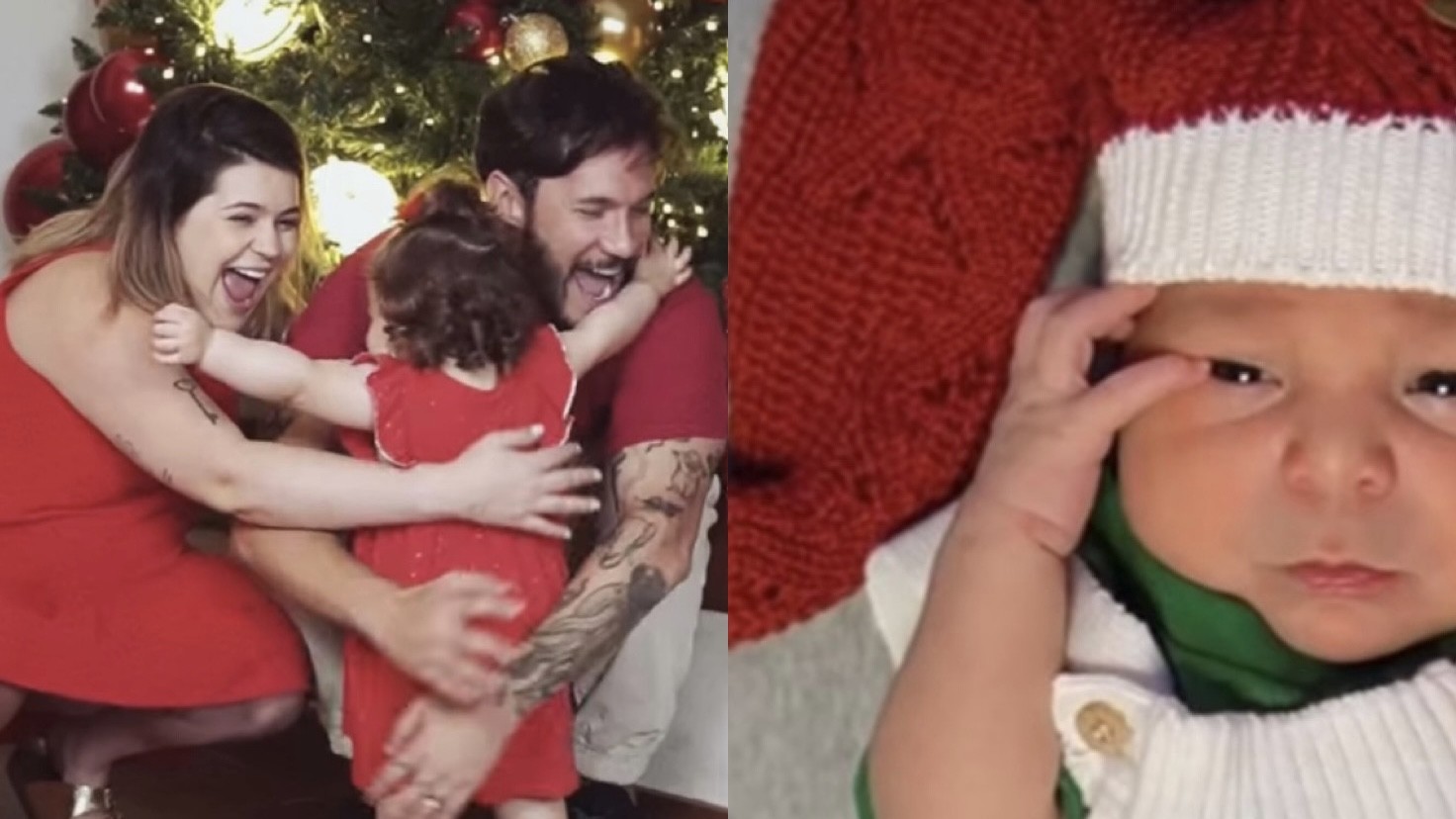 Eliezer mostra decoração de Natal e Ravi de papai Noel em vídeo
