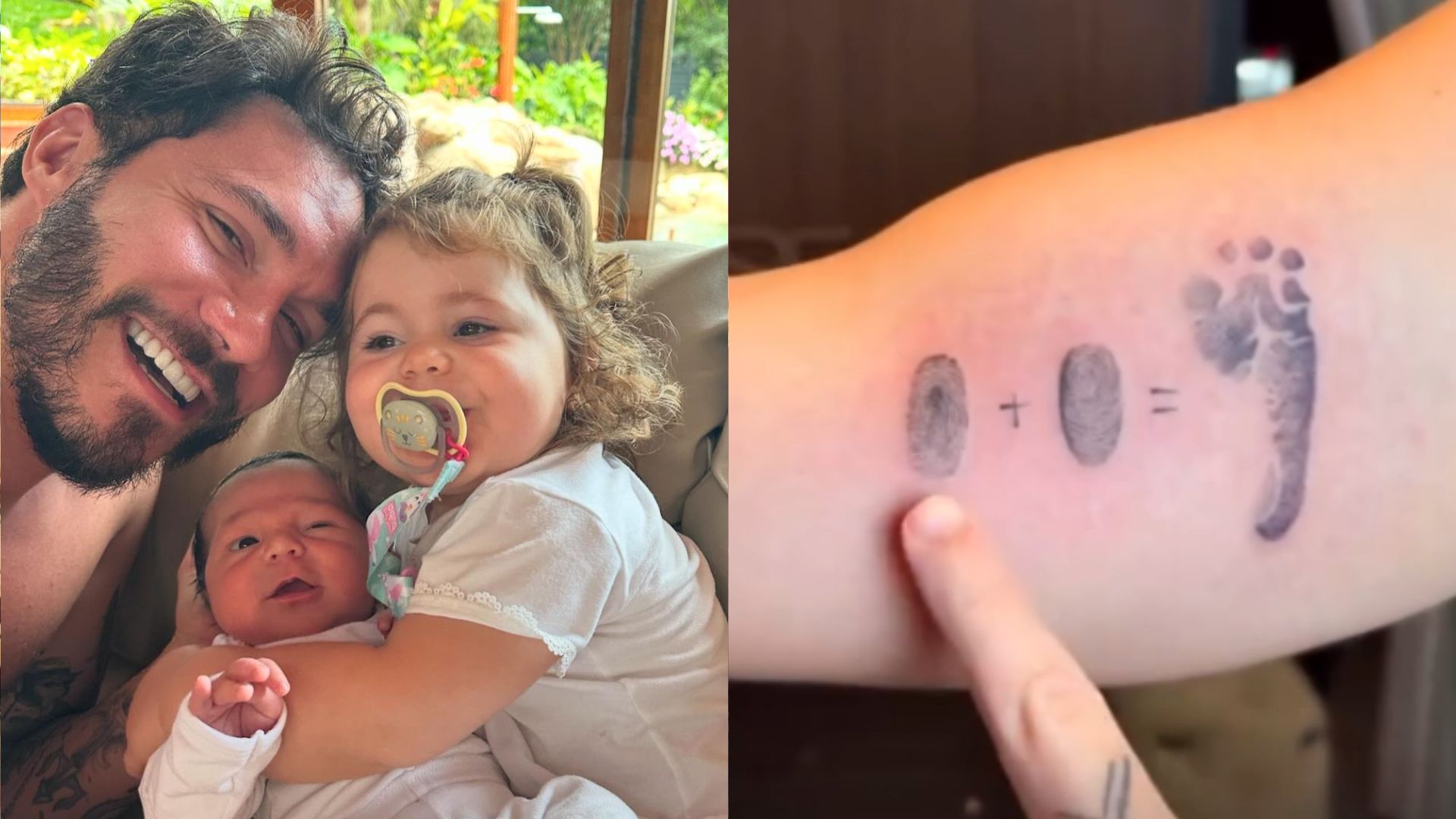 Eliezer faz suspense sobre próximo filho ao exibir tatuagens em homenagem à família
