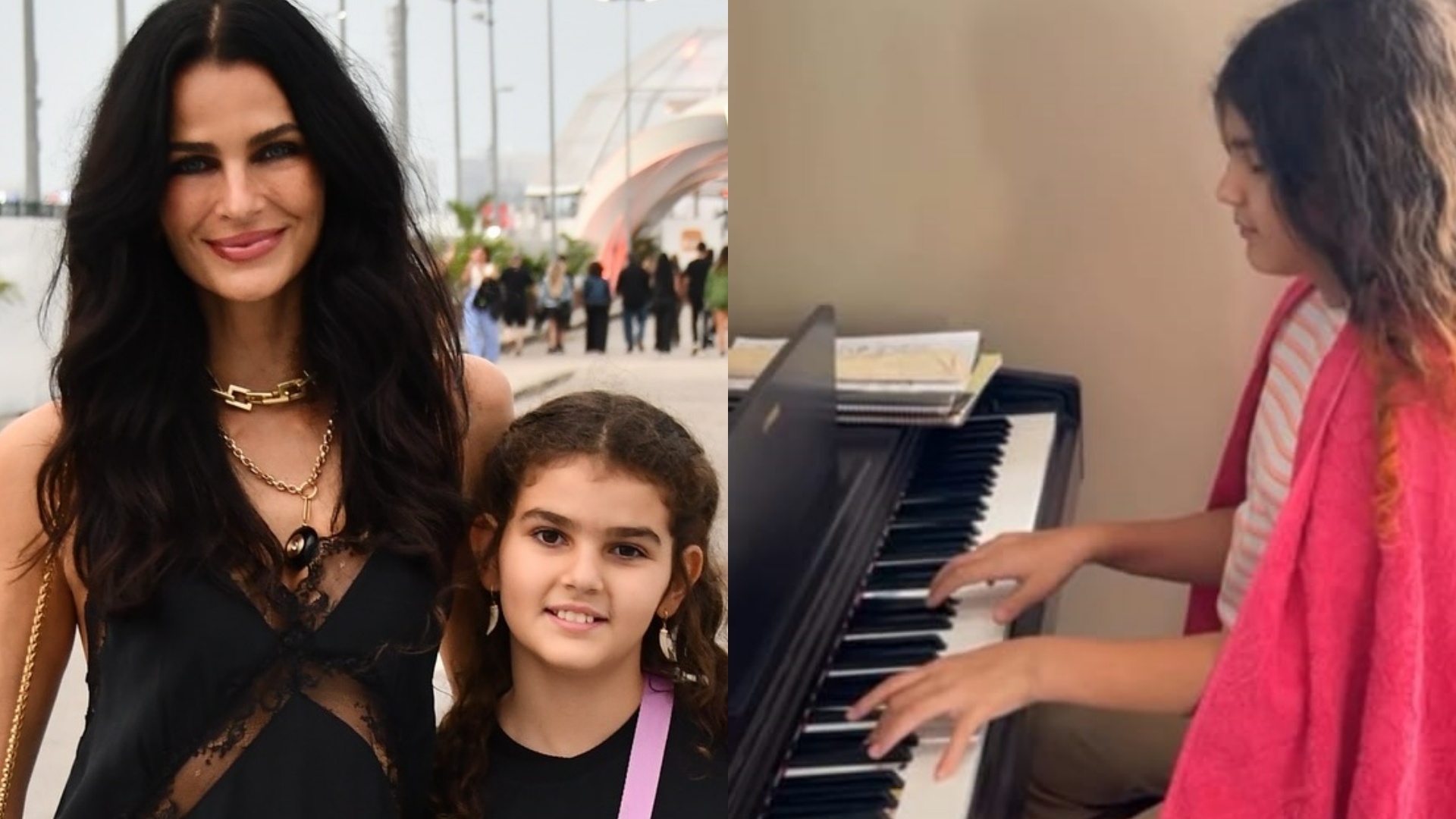 Fernanda Motta se derrete ao mostrar a filha tocando piano: ‘Achei fofo demais’