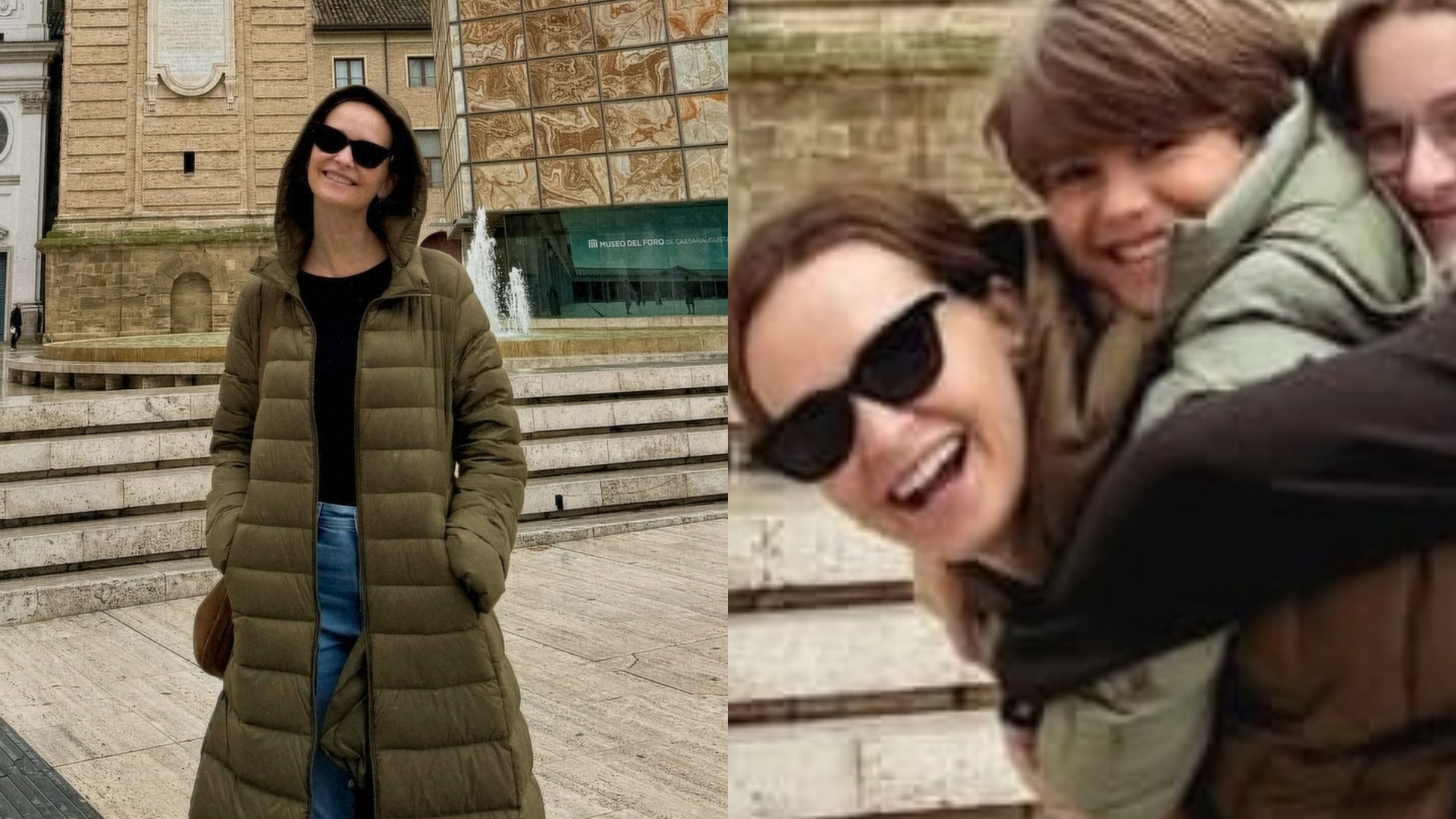 Fernanda Rodrigues curte viagem pela Espanha ao lado dos filhos